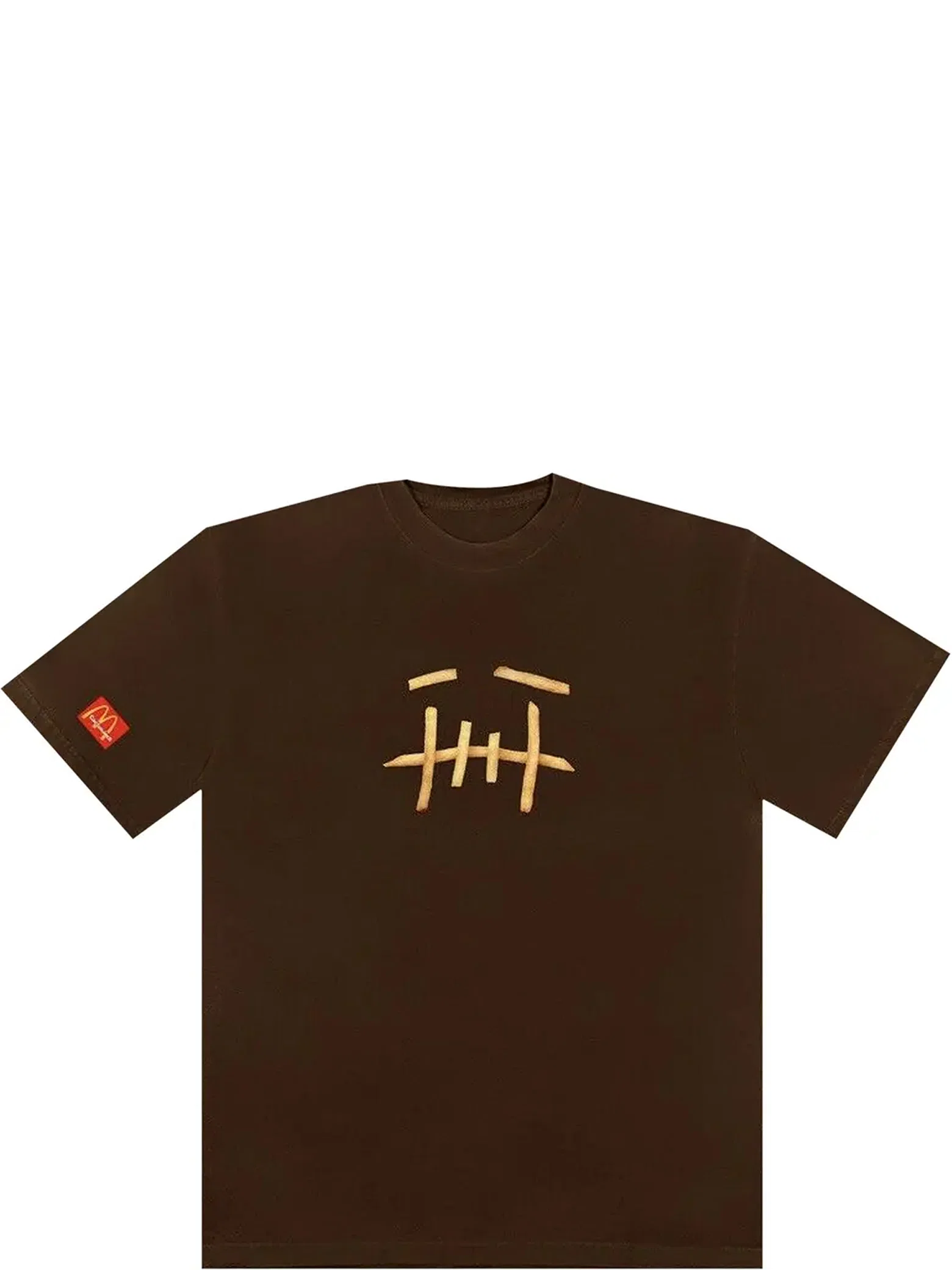 Футболки Travis Scott FW20 McDonald's Fry T-Shirt II "Brown" | Farsel