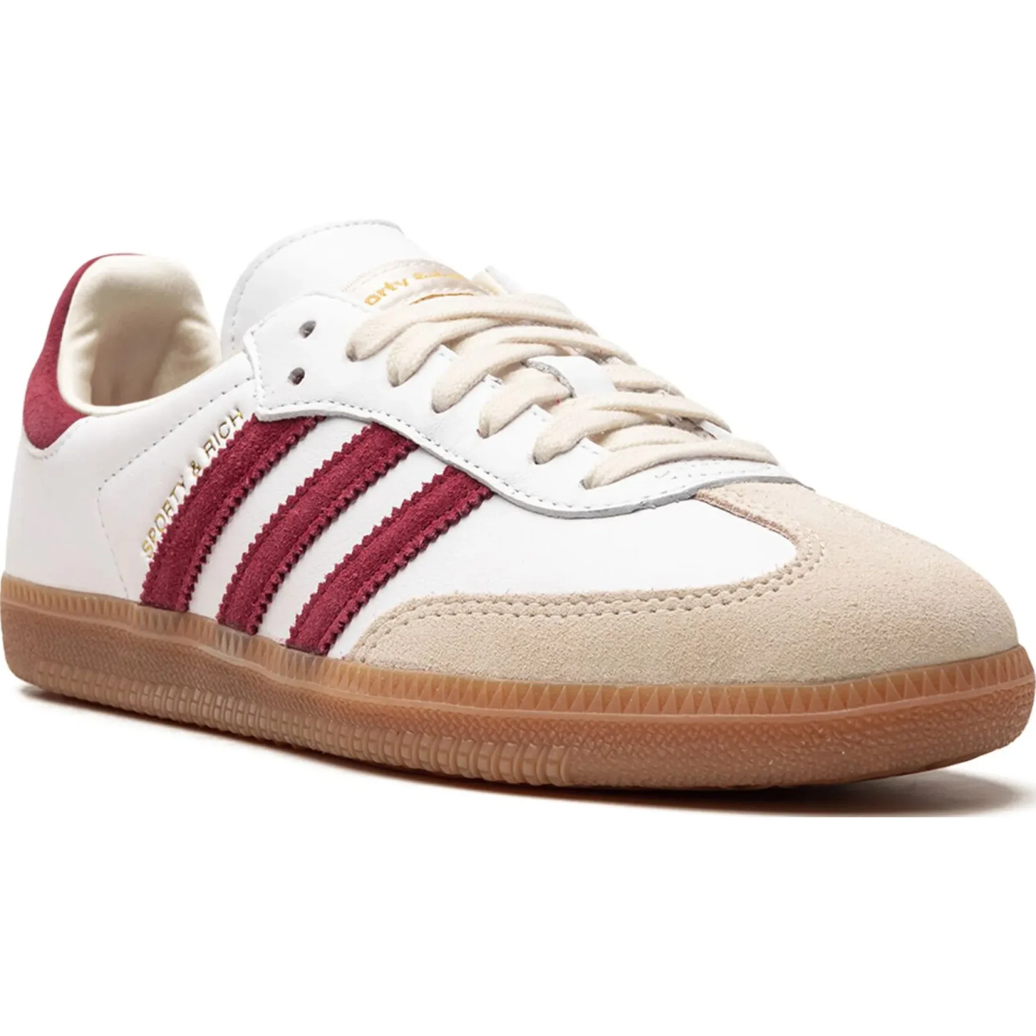 Кроссовки Adidas Samba OG "Sporty & Rich White Collegiate Burgundy" | Farsel