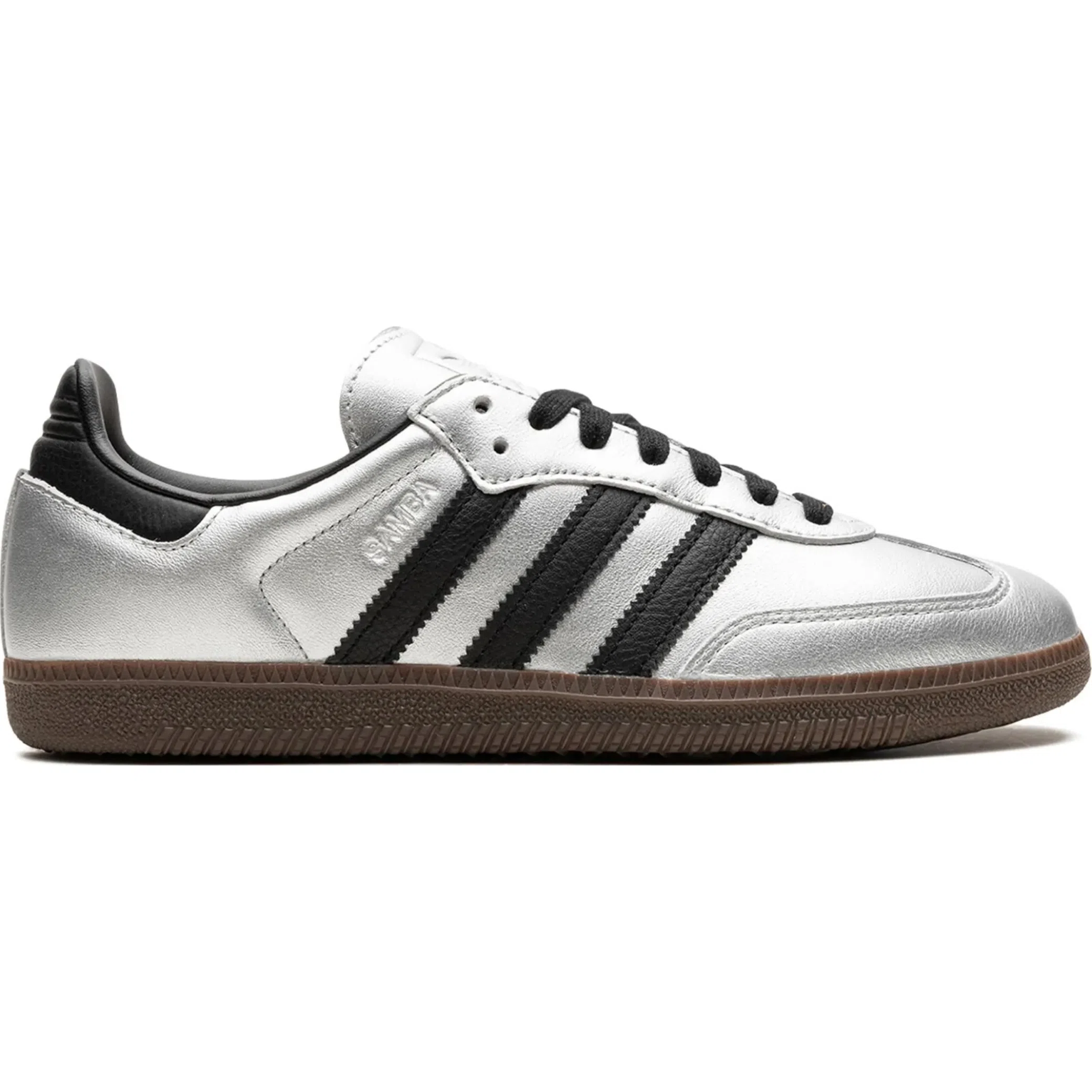 Кроссовки Adidas Samba OG WMNS "Silver Metallic Black Gum" | Farsel