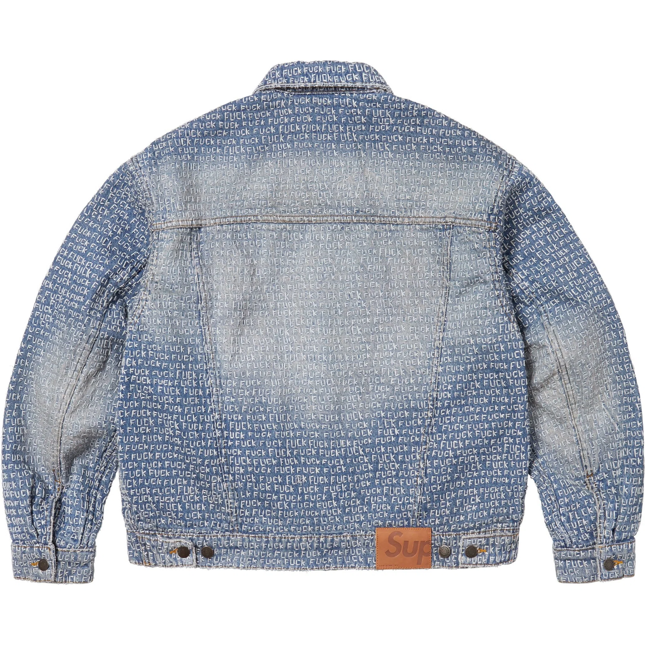 Куртки Supreme SS25 Fuck Stitch Denim Trucker Jacket "Blue" | Farsel