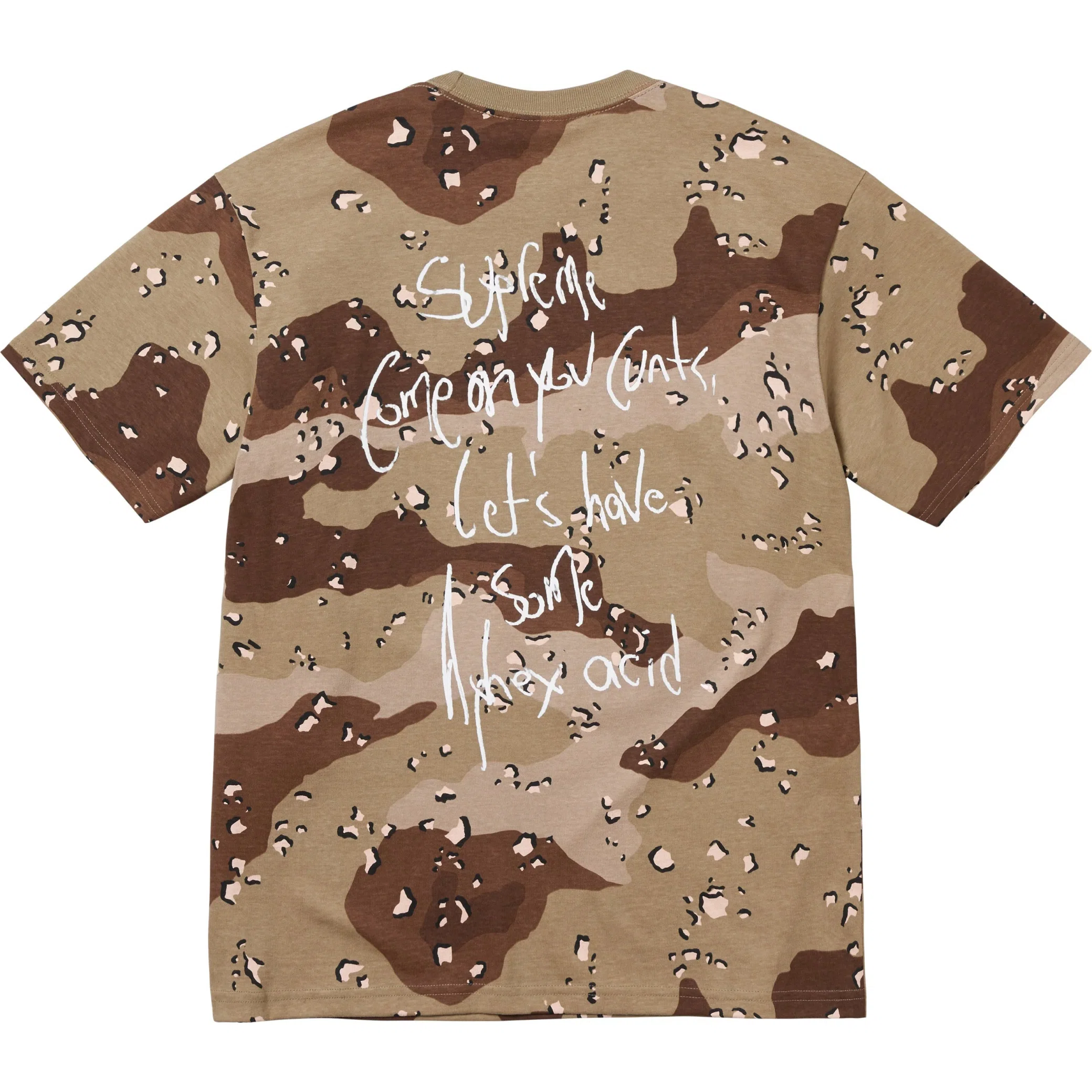 Футболки Supreme SS25 Aphex Twin Windowlicker Week1 Tee "Chocolate Chip Camo" | Farsel