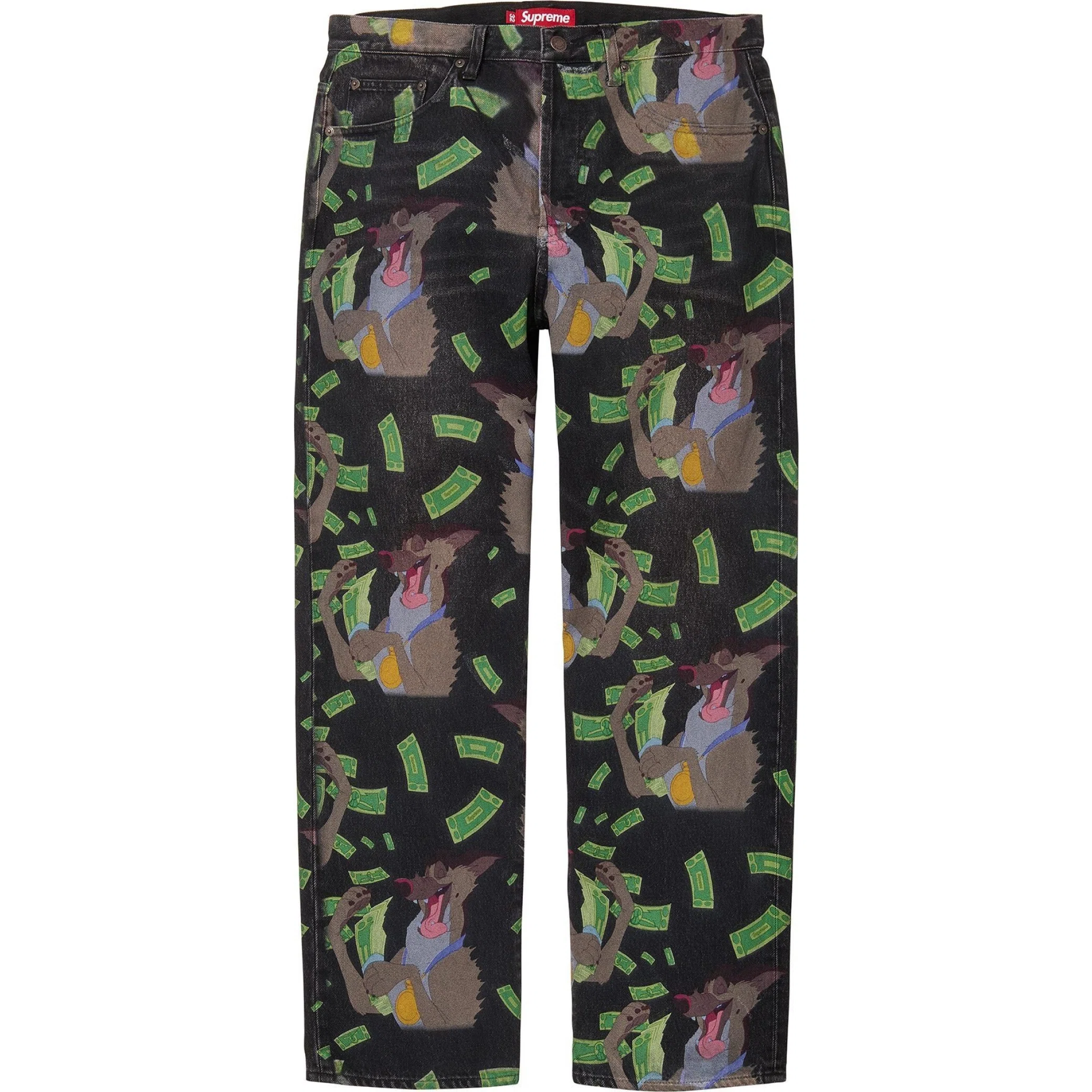 Джинсы Supreme FW25 All Dogs Go To Heaven Loose Fit Jean "Washed Black" | Farsel