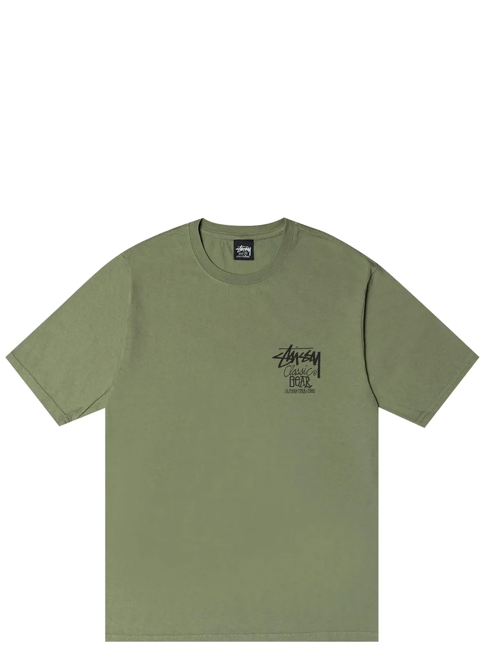 Футболки Stussy Classic Gear Tee Pigment Dyed "Artichoke" | Farsel