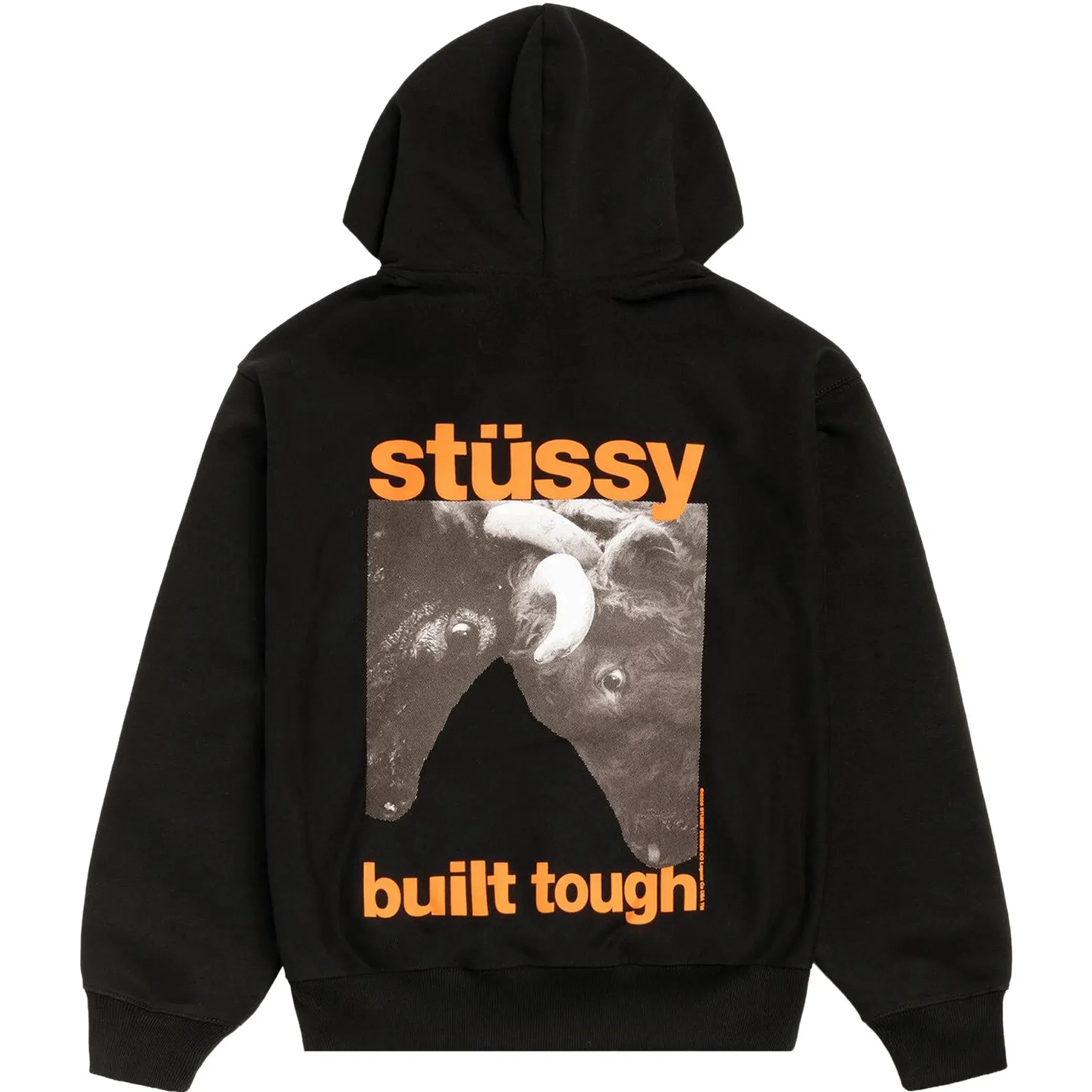 Худи Stussy Built Tough Zip Hoodie "Black" | Farsel