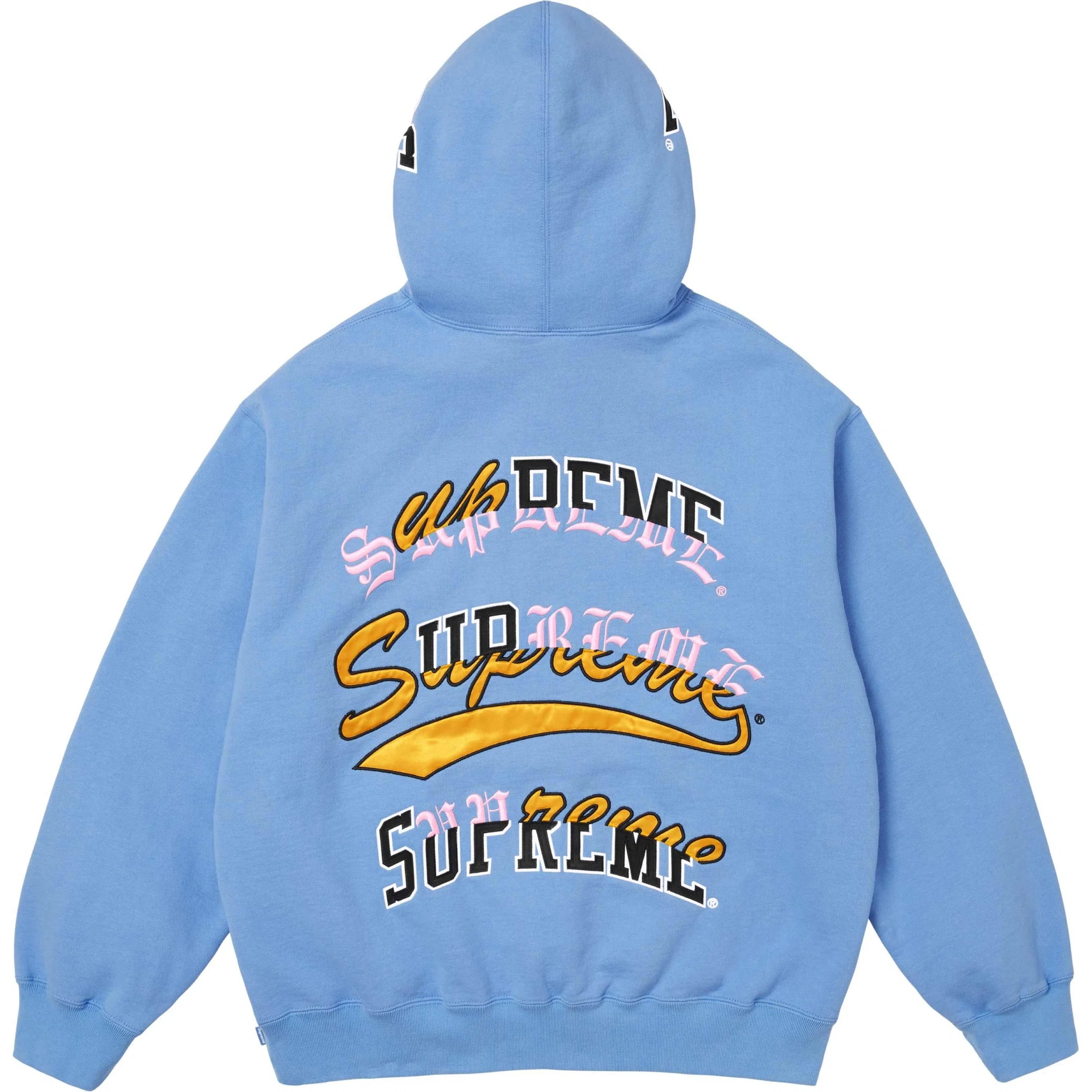  Supreme FW25 Multi Logos Hooded Sweatshirt "Light Blue" | Farsel