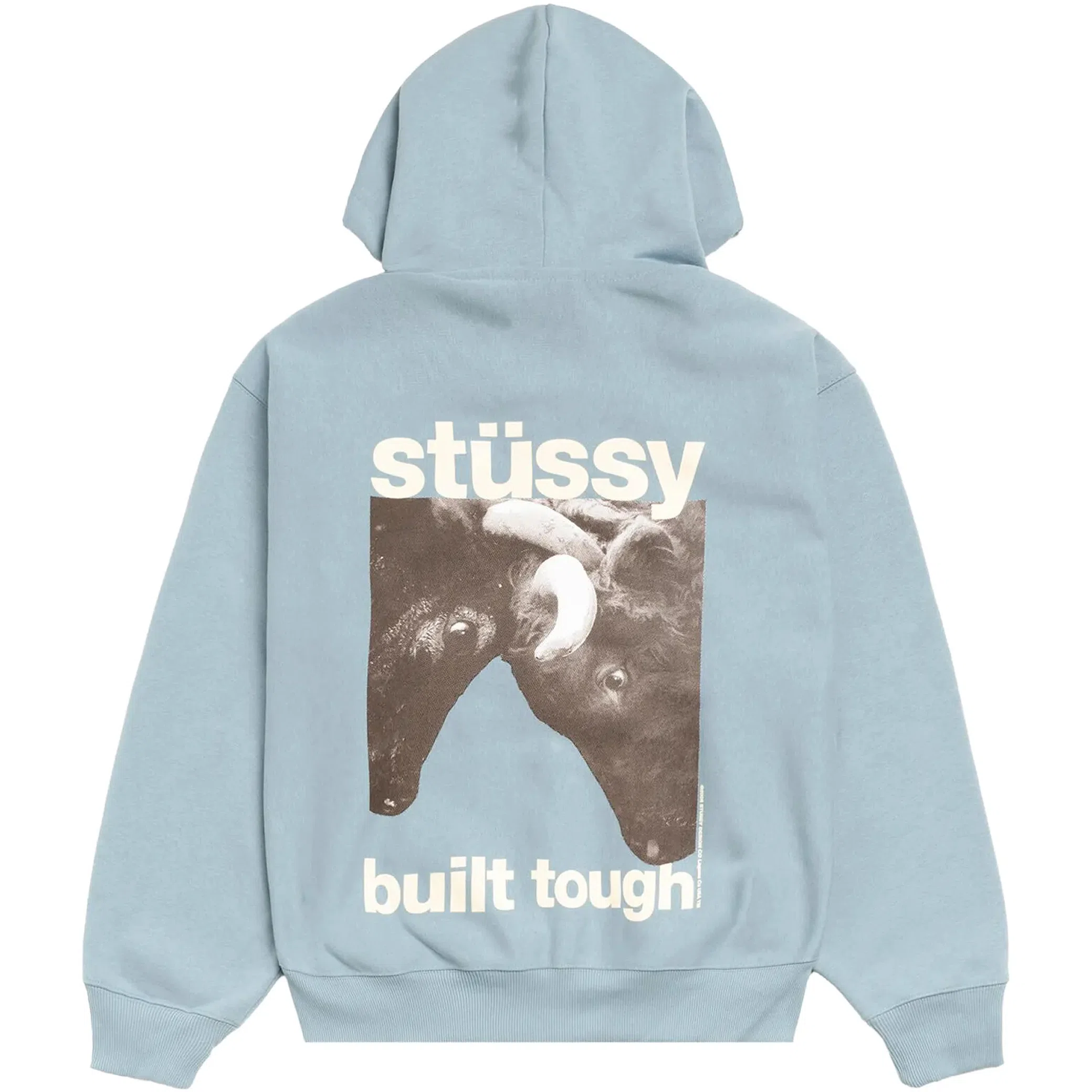 Худи Stussy Built Tough Zip Hoodie "Slate" | Farsel