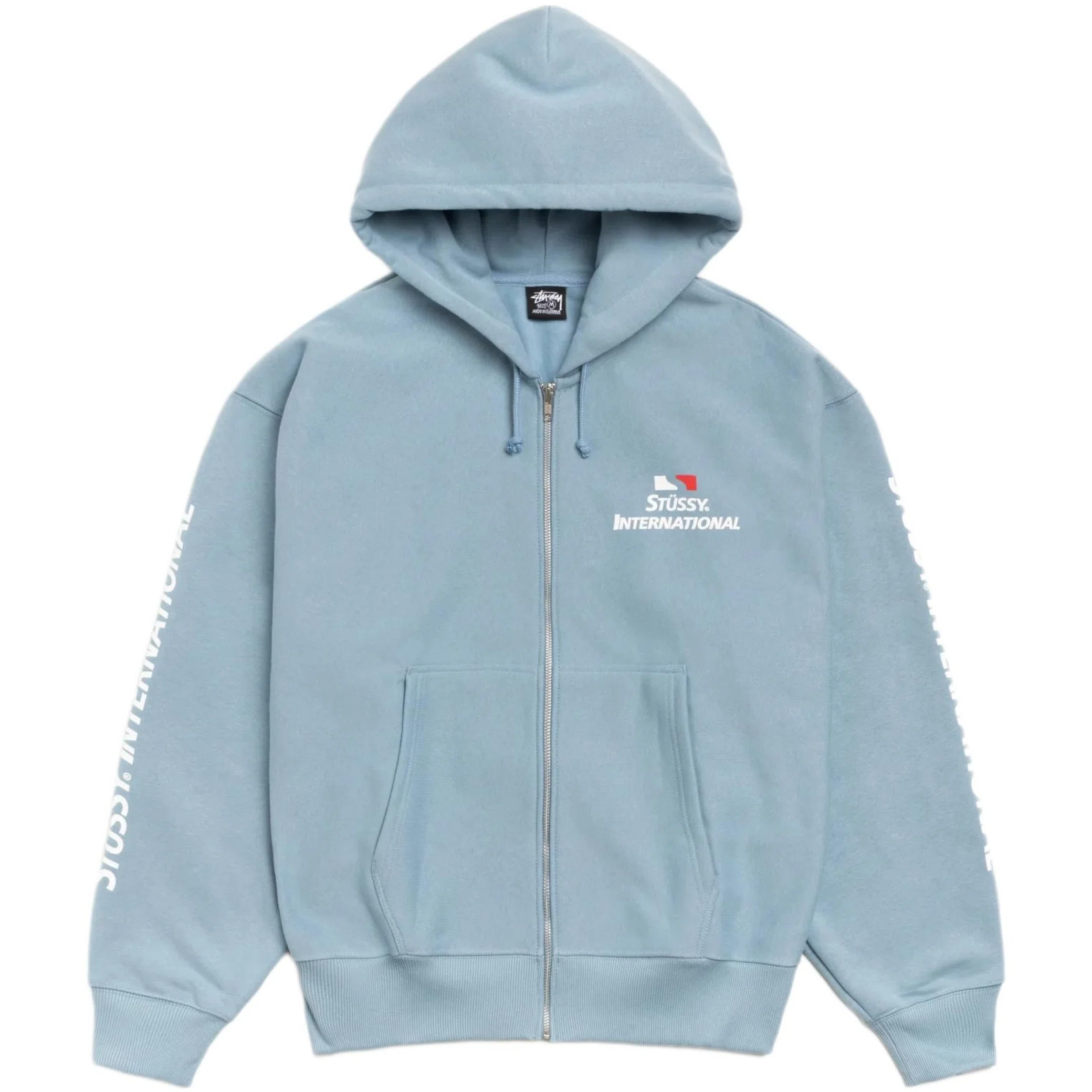 Худи Stussy International Zip Hoodie "Slate" | Farsel
