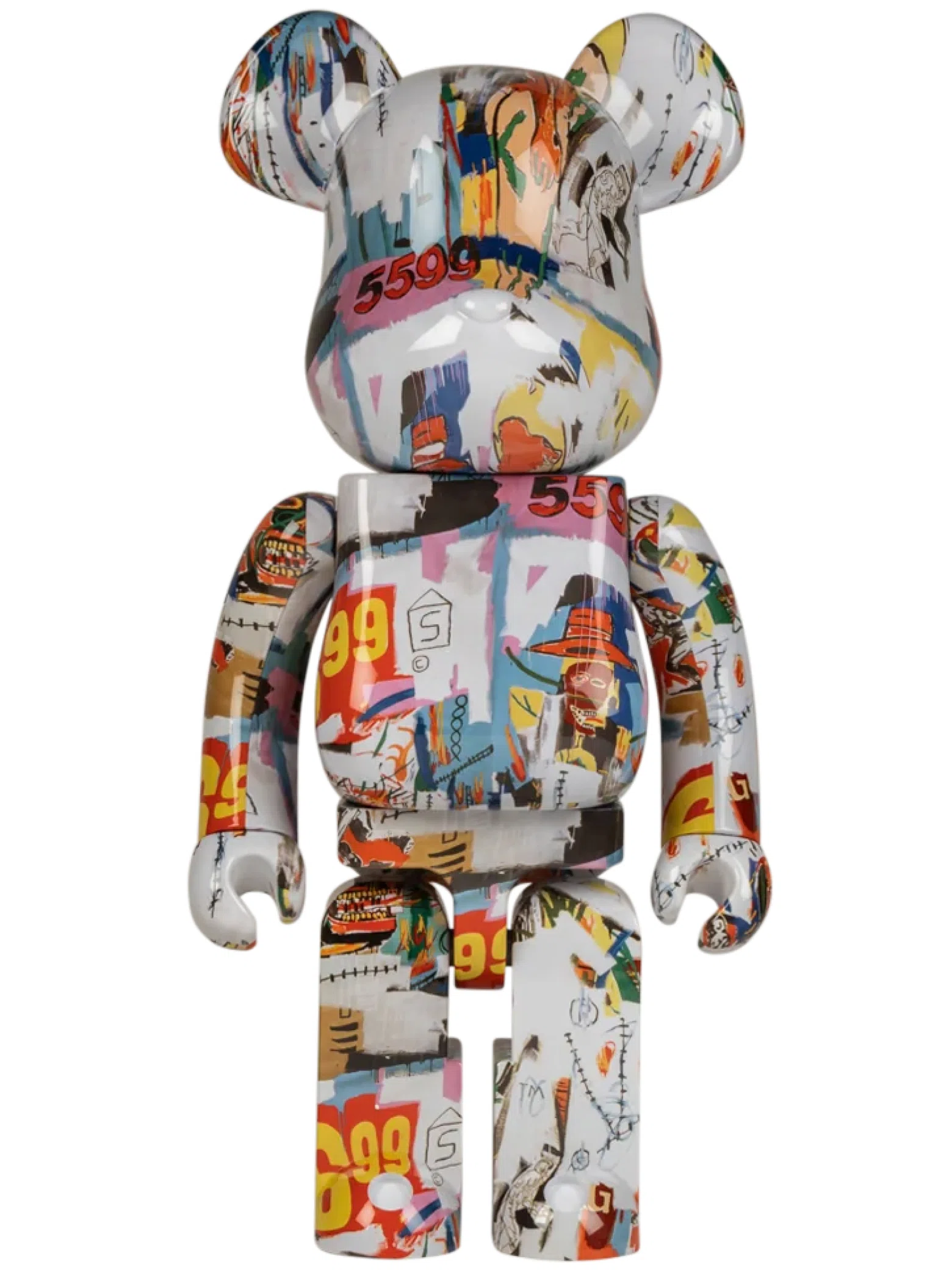 Игрушки Medicom Toy Bearbrick Andy Warhol x Jean Michel Basquiat #4 "1000%" | Farsel