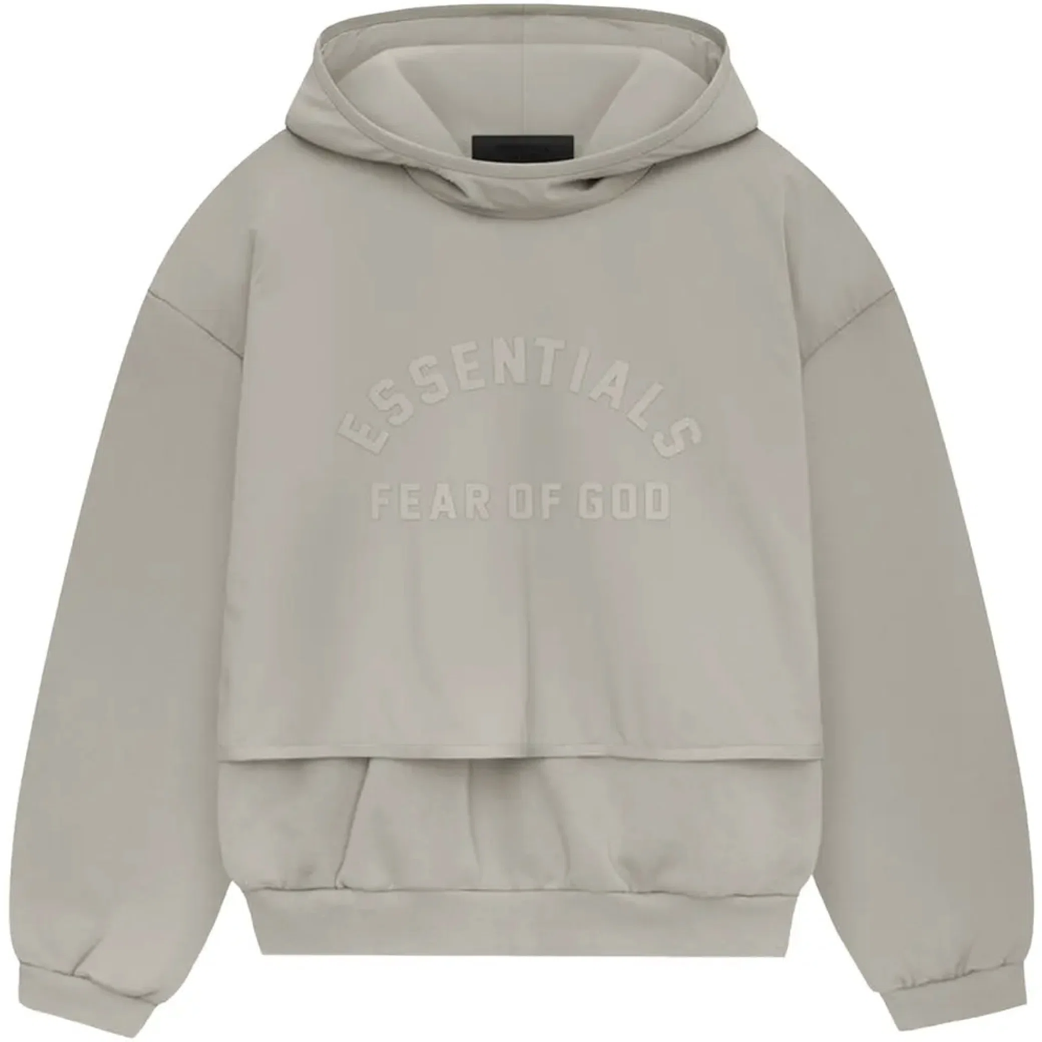  Fear of God SS24 Essentials Nylon Fleece Hooded Sweater "Seal" | Farsel