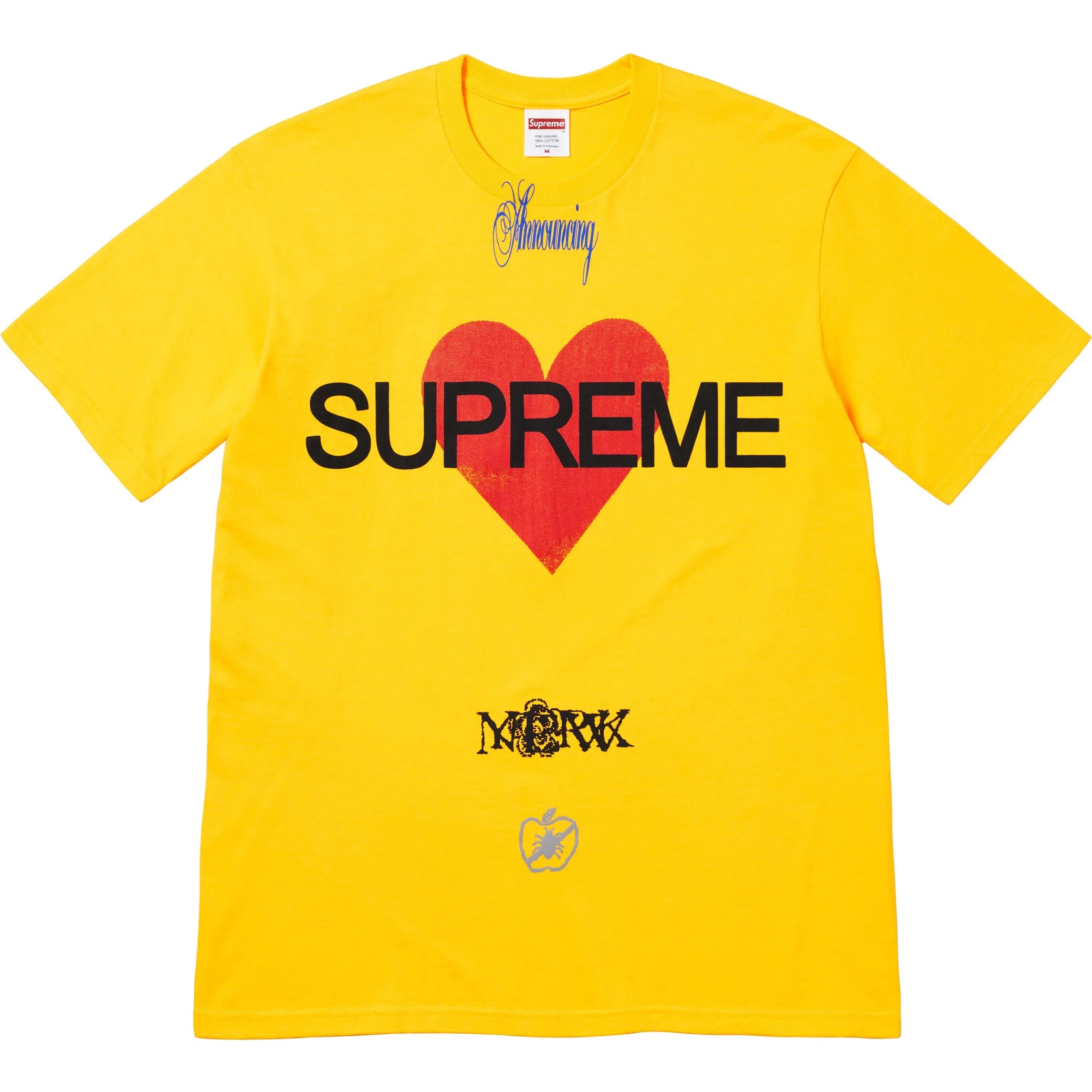 Supreme SS25 Announcing Tee "Yellow" | Farsel