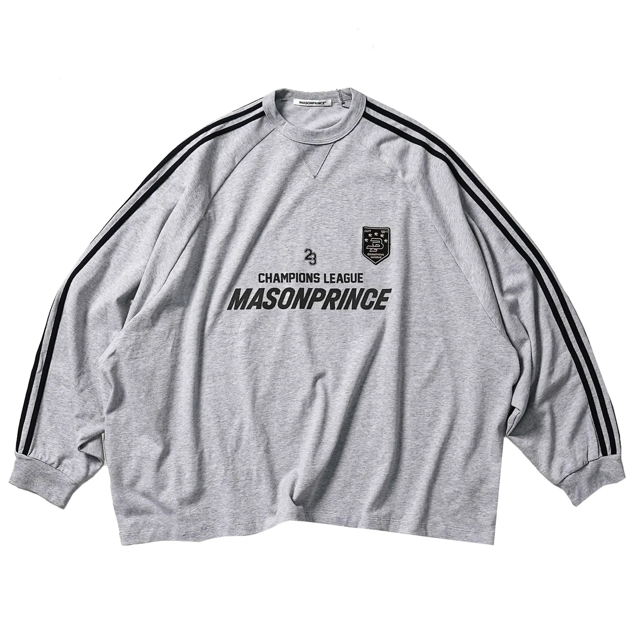 Лонгсливы MASONPRINCE League Tee "Grey" | Farsel