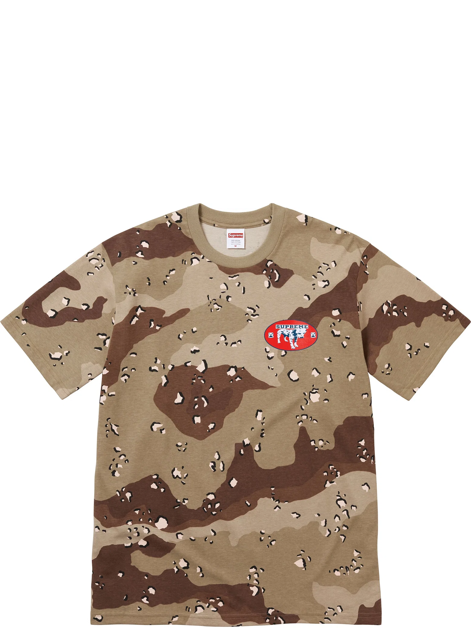 Футболки Supreme SS25 Dalmatian Tee "Chocolate Chip Camo" | Farsel