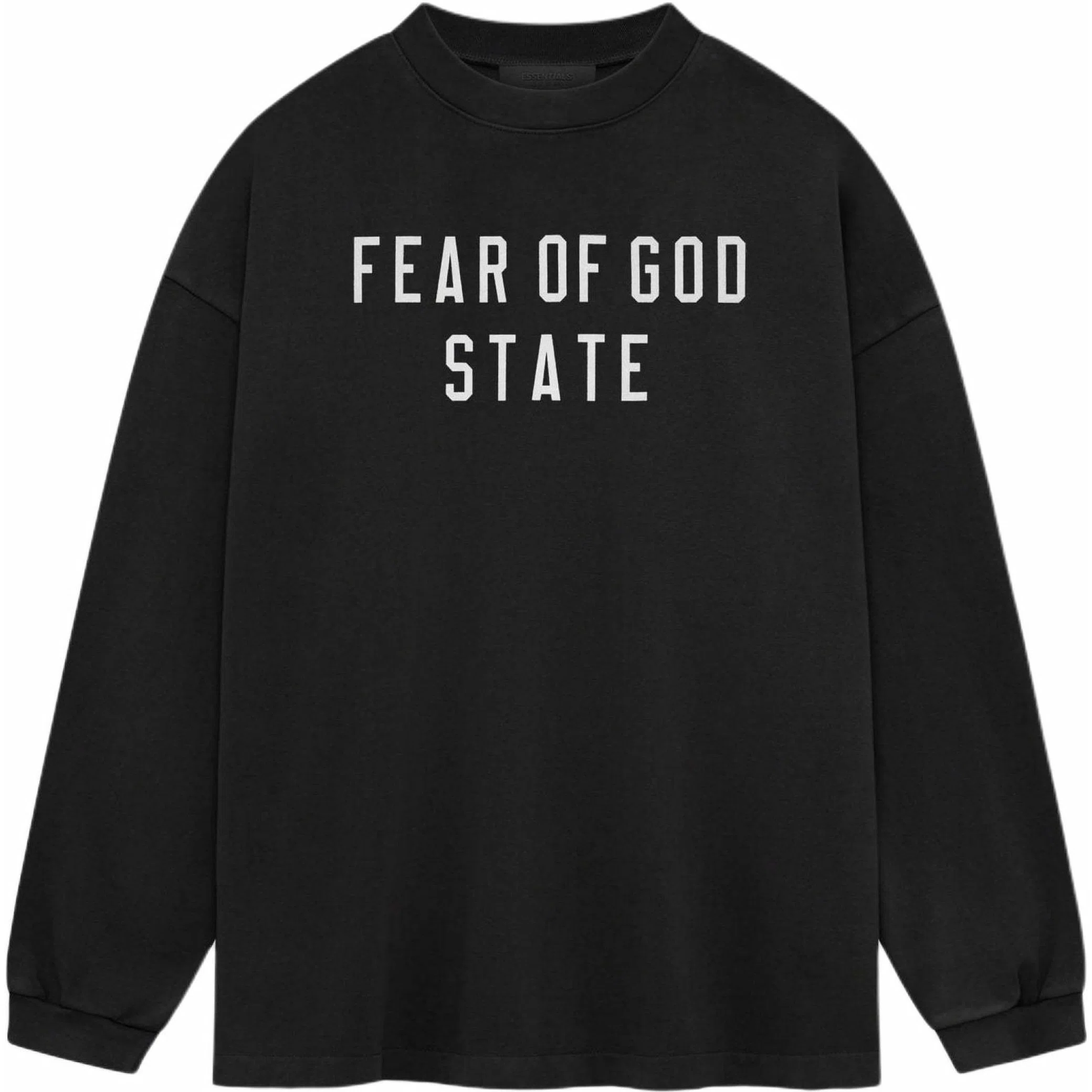 Лонгсливы Fear of God FW24 Essentials Heavy Long-Sleeve Tee "Black" | Farsel