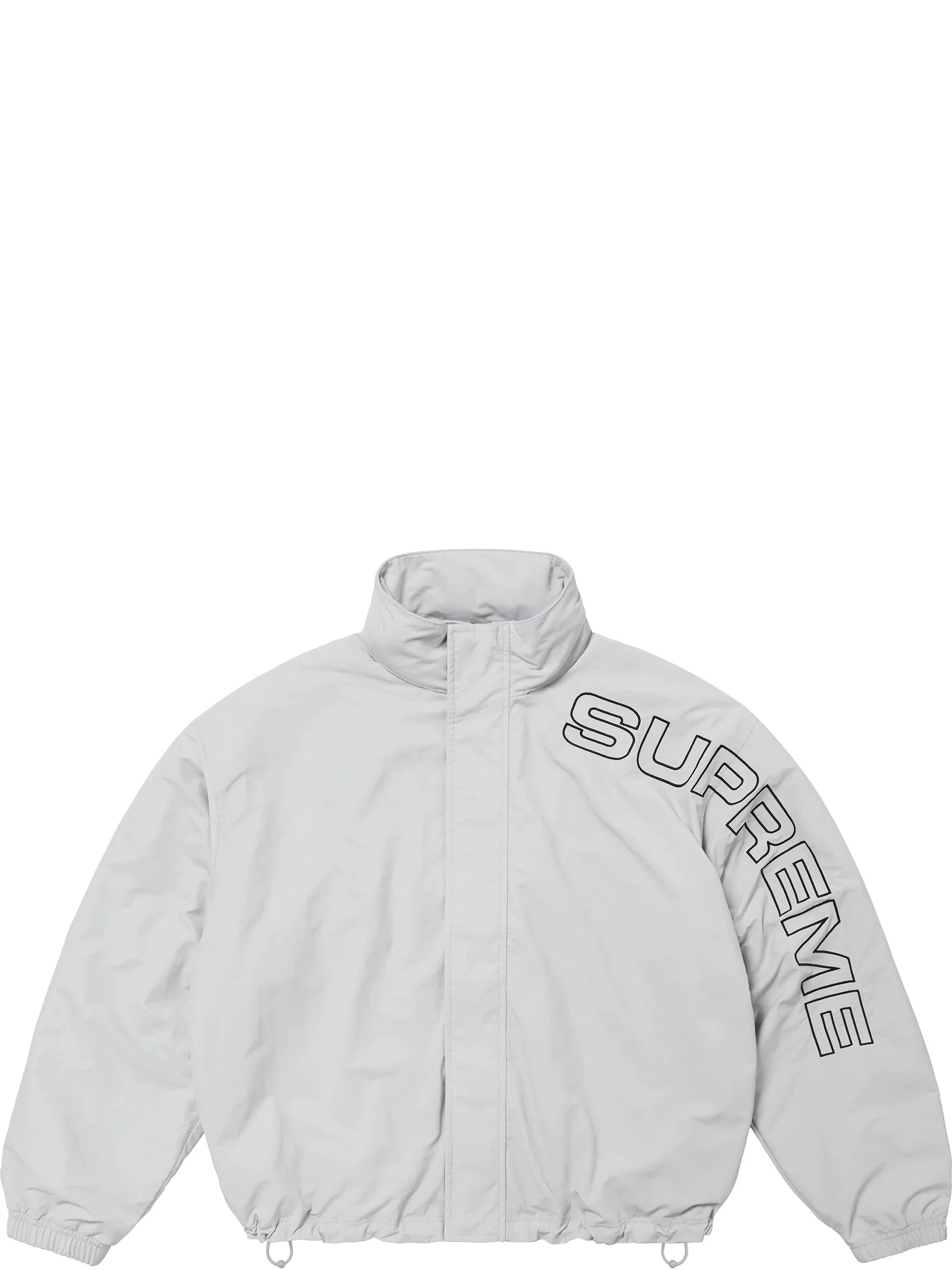 Куртки Supreme FW24 Spellout Embroidered Track Jacket "Grey" | Farsel