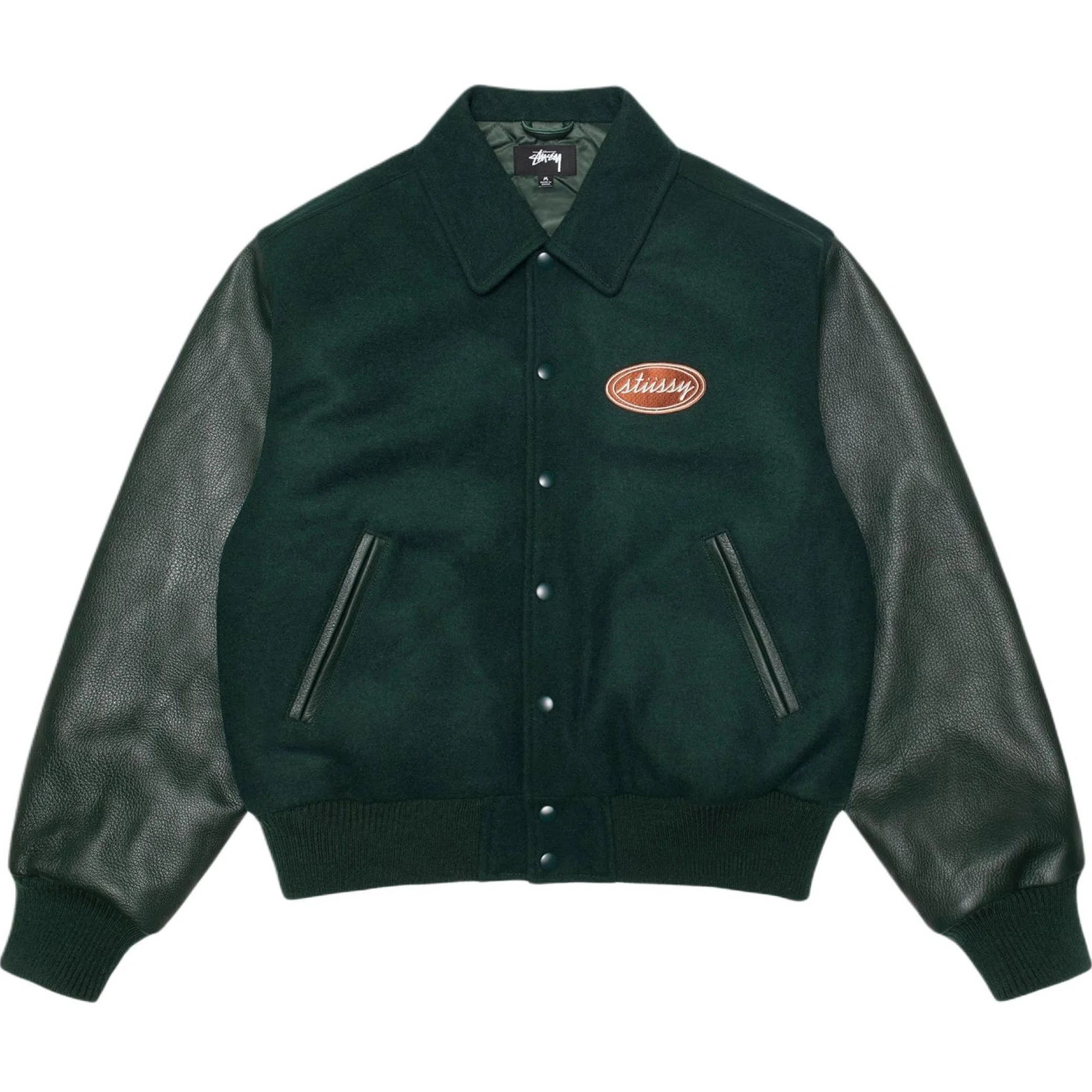 Куртки Stussy Globe Varsity Jacket "Green" | Farsel