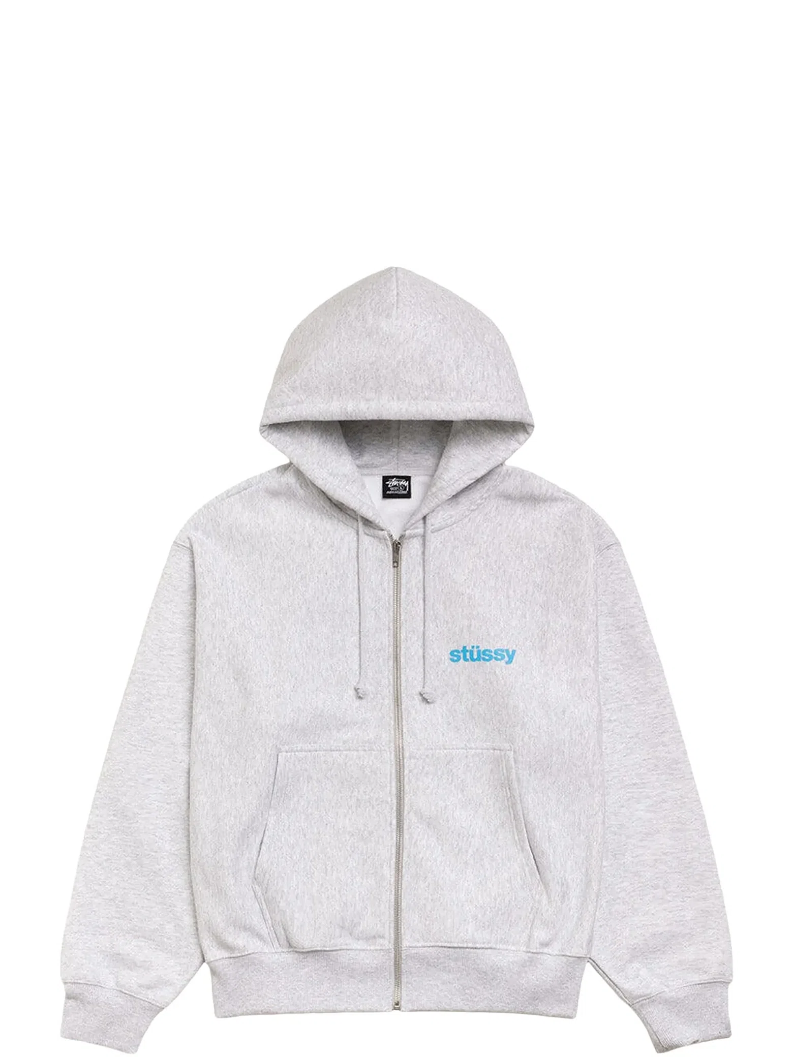 Худи Stussy Built Tough Zip Hoodie "Ash Heather" | Farsel
