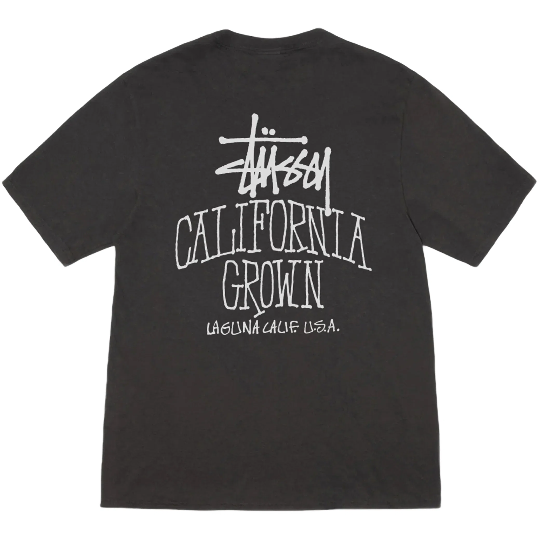 Футболки Stussy Cali Grown Tee Pigment Dyed "Faded Black" | Farsel