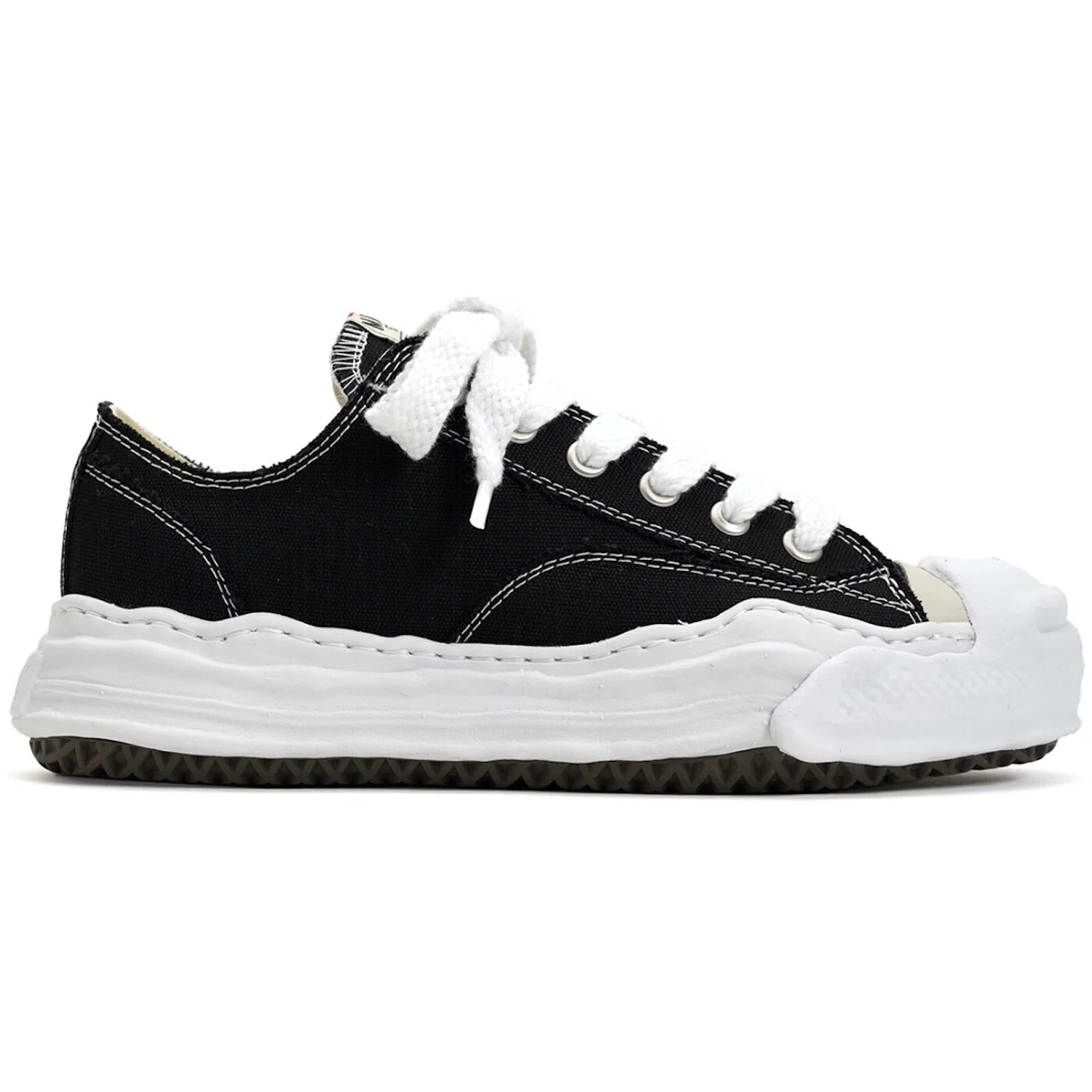 Кеды Maison MIHARA YASUHIRO Hank OG Sole Canvas Low "Black" | Farsel