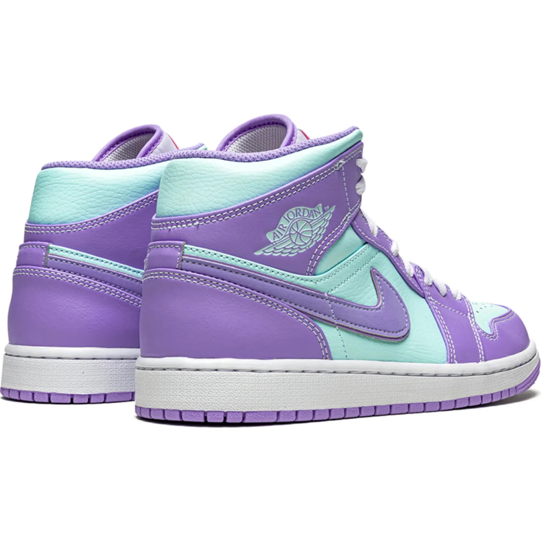 Кроссовки Nike Air Jordan 1 Mid "Purple Aqua" | Farsel