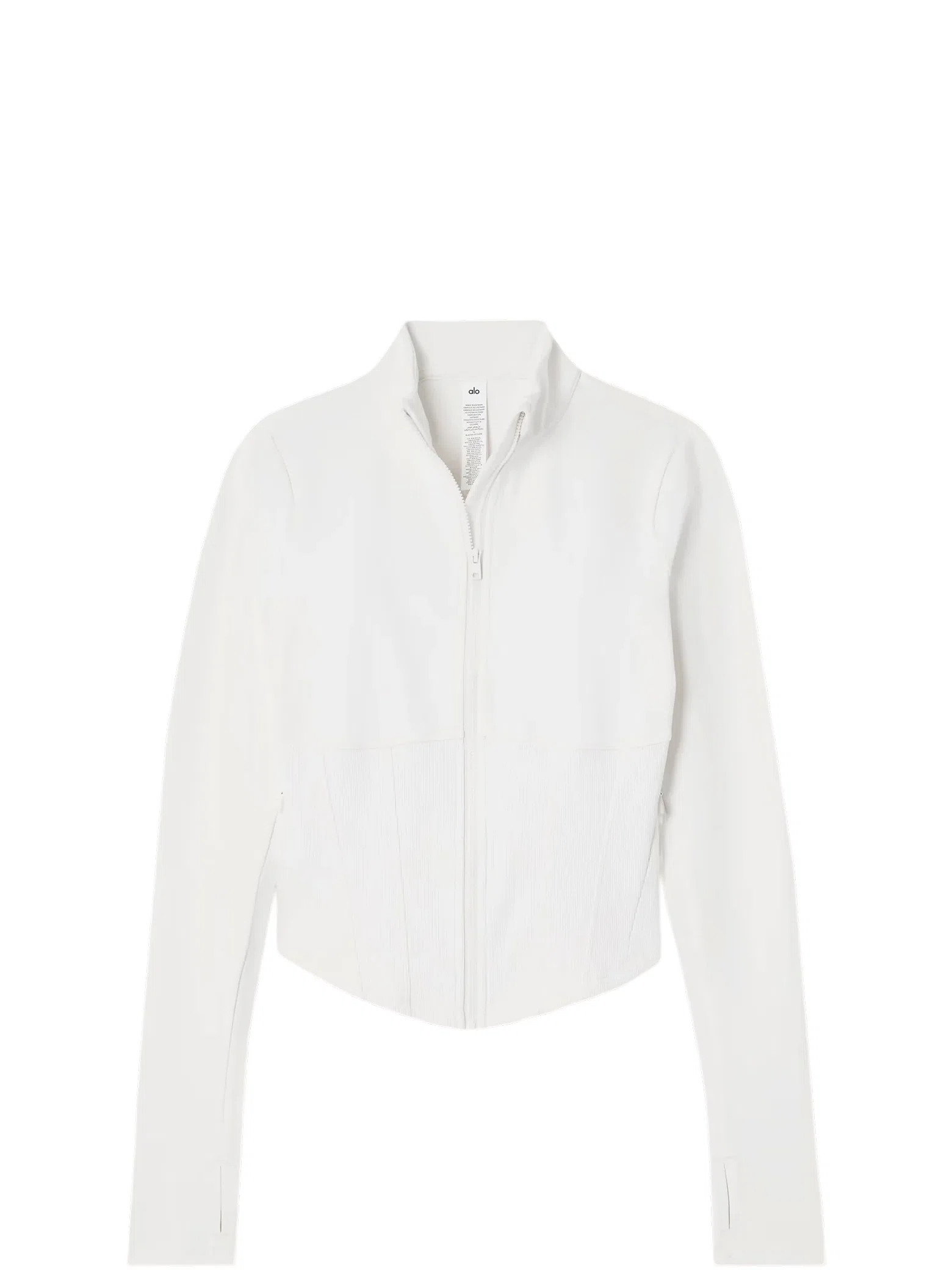 Рашгарды Alo Yoga Airbrush Corset Full Zip Jacket "White" | Farsel