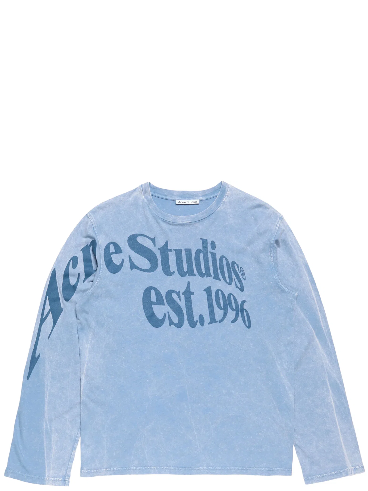 Лонгсливы Acne Studios Relaxed Fit Graphic T-shirt "Blue" | Farsel