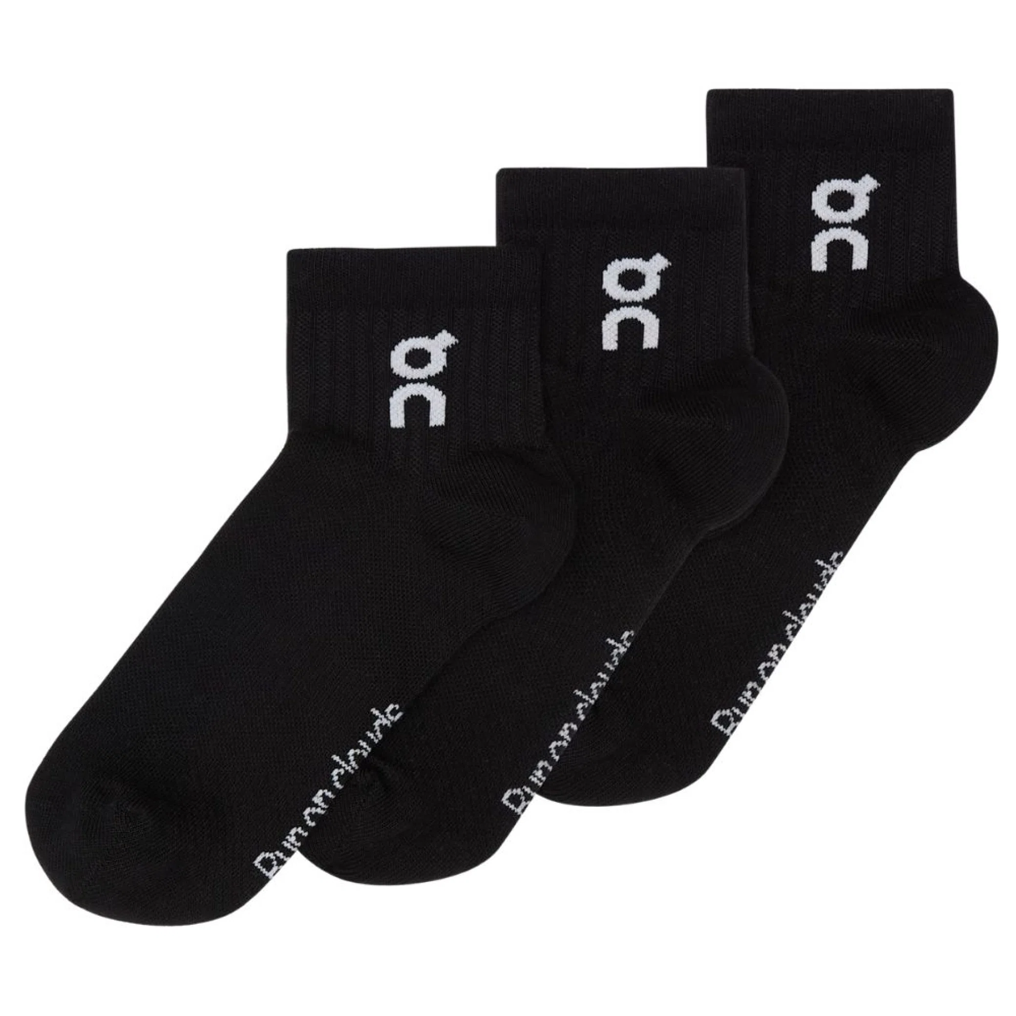 Носки ON Logo Sock Mid 3P "Black" | Farsel