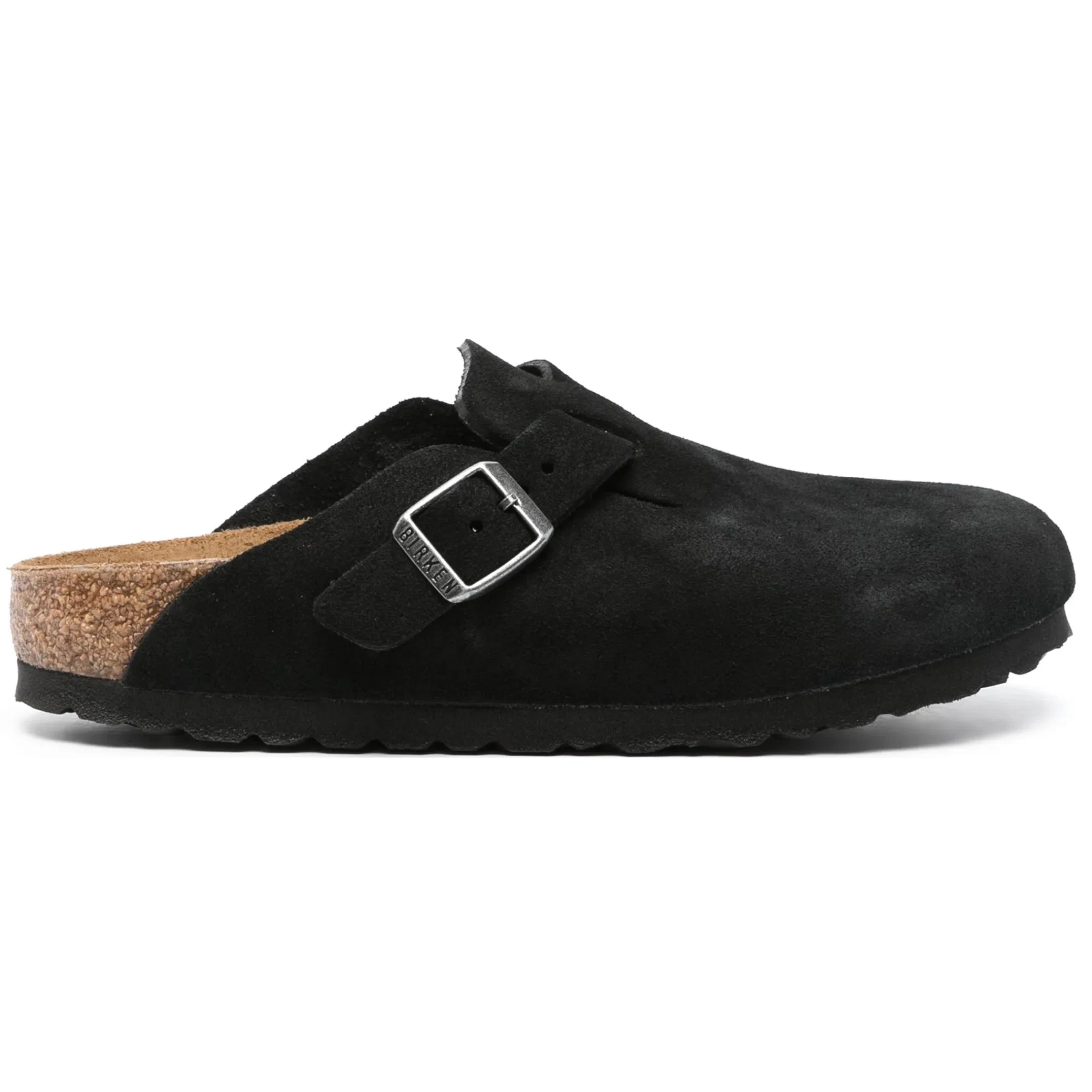 Сабо Birkenstock Boston Soft Footbed Suede Leather "Black" | Farsel