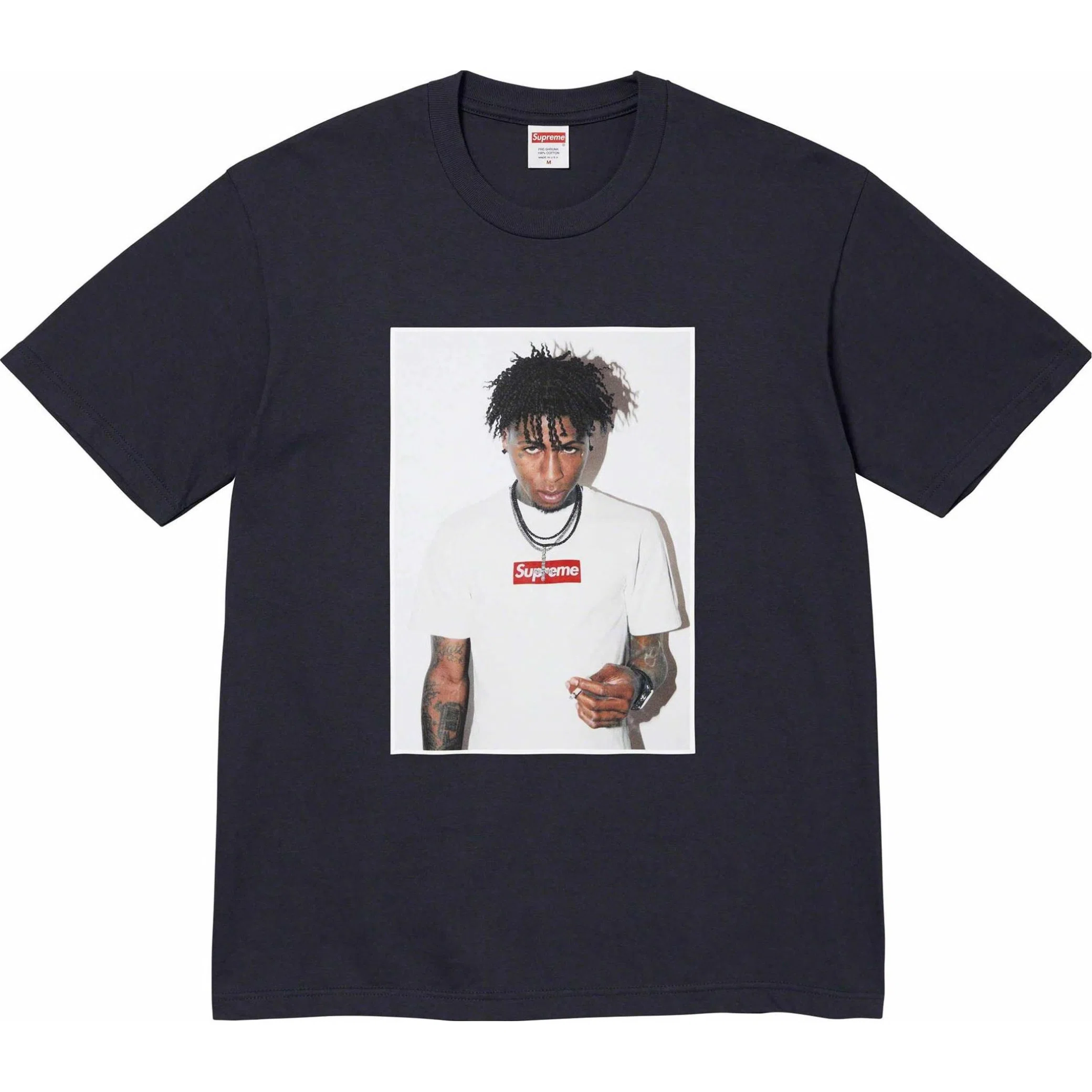  Supreme FW23 WEEK1 NBA YOUNGBOY Tee "Navy" | Farsel