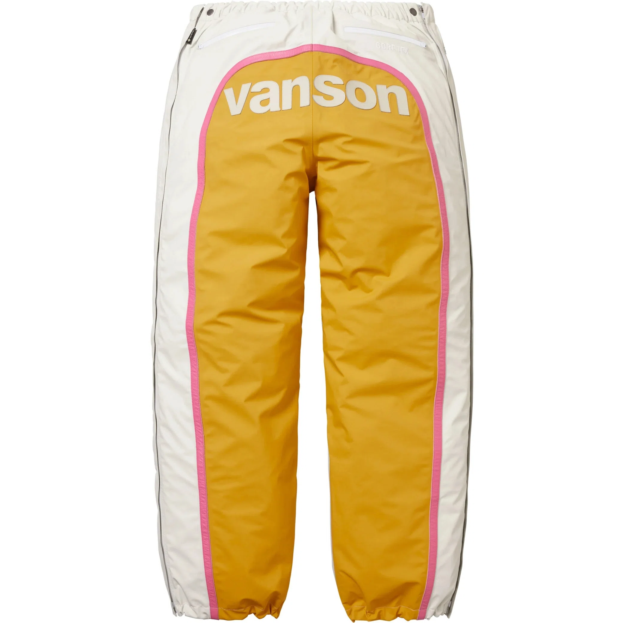 Штаны Supreme FW25 Vanson Leathers GORE-TEX Pant "White" | Farsel