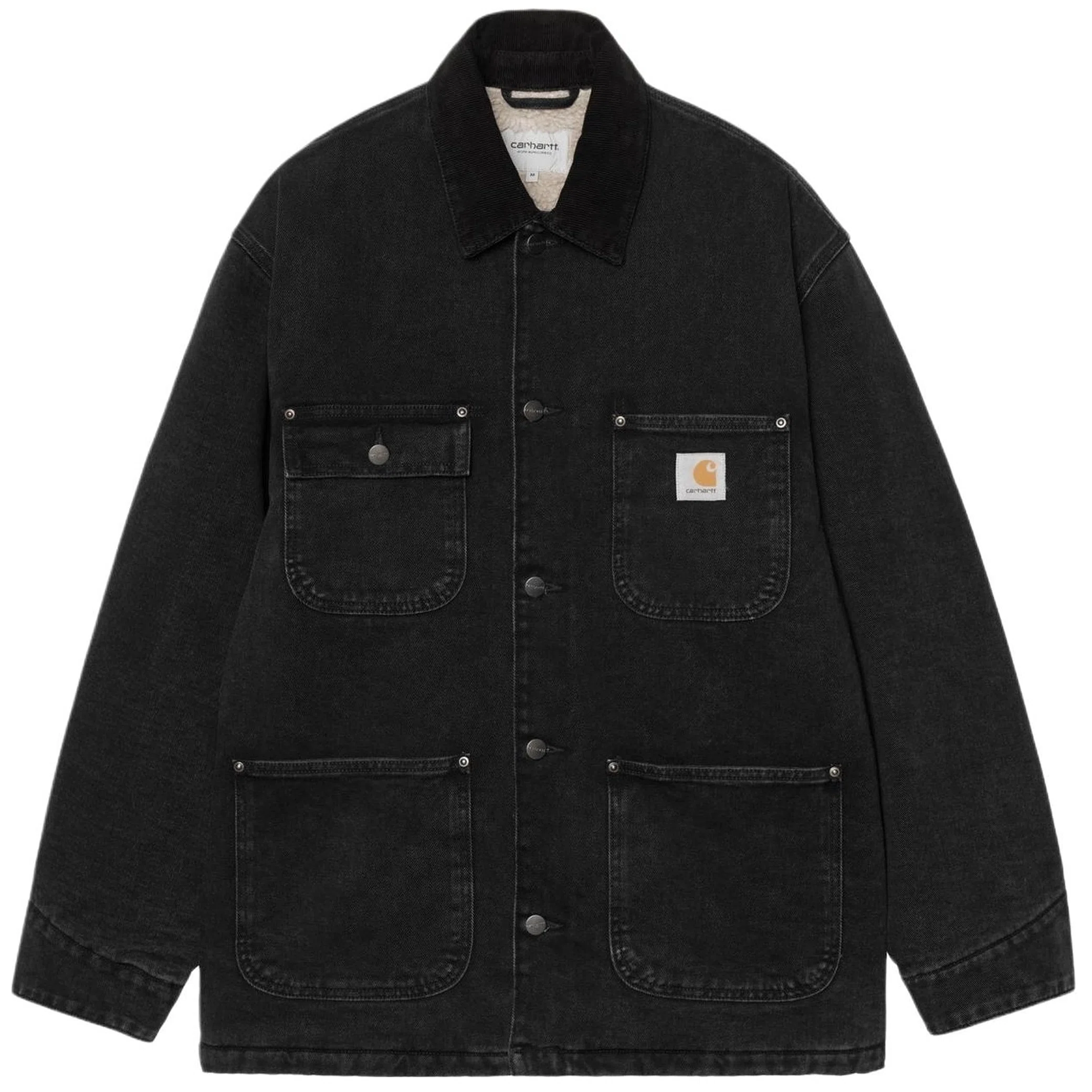 Куртки Carhartt Denim OG Chore Coat "Black Stone Washed" | Farsel