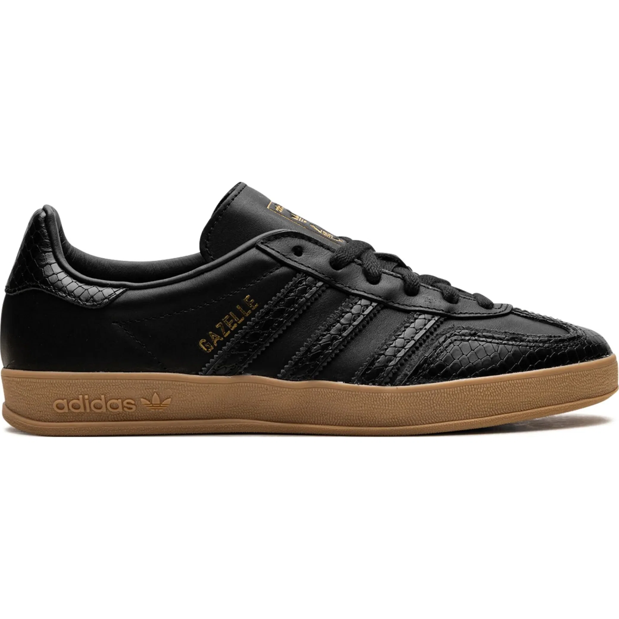 Кроссовки Adidas Gazelle Indoor "Core Black Snakeskin" | Farsel