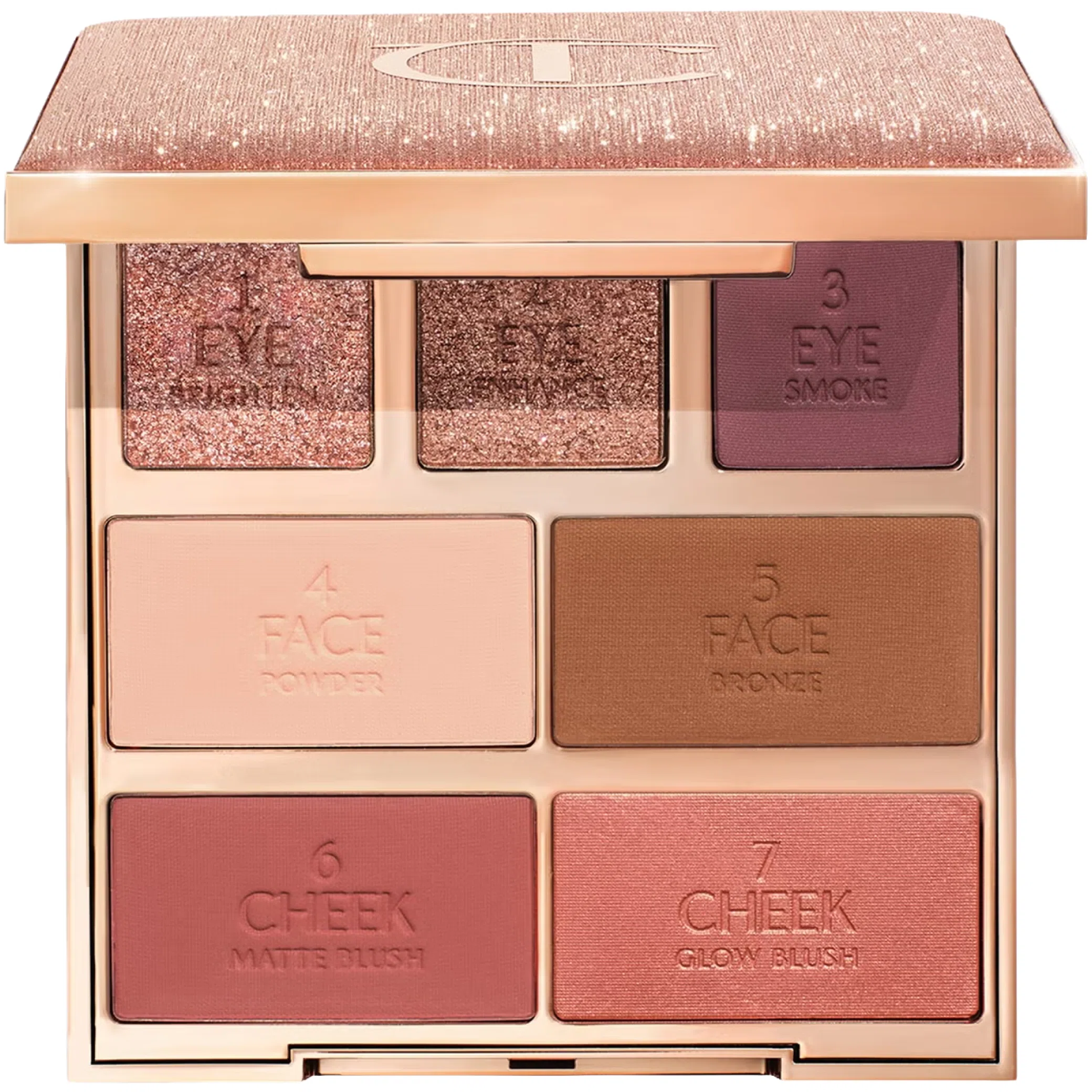 Палетки для лица Charlotte Tilbury Hollywood Instant Look In A Palette Dreamy "Bronzed Beauty" | Farsel