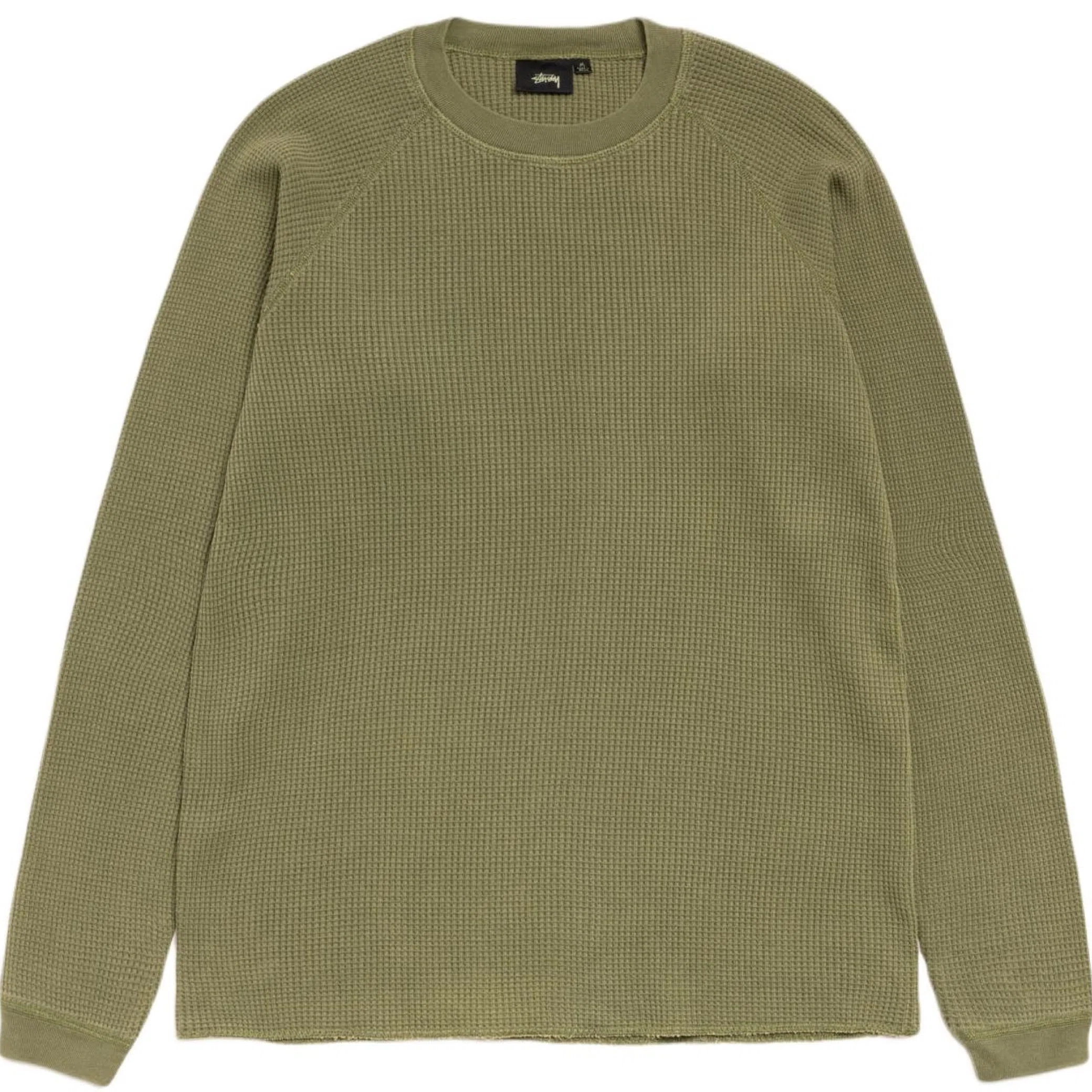 Лонгсливы Stussy Mantra Raglan Thermal "Olive" | Farsel