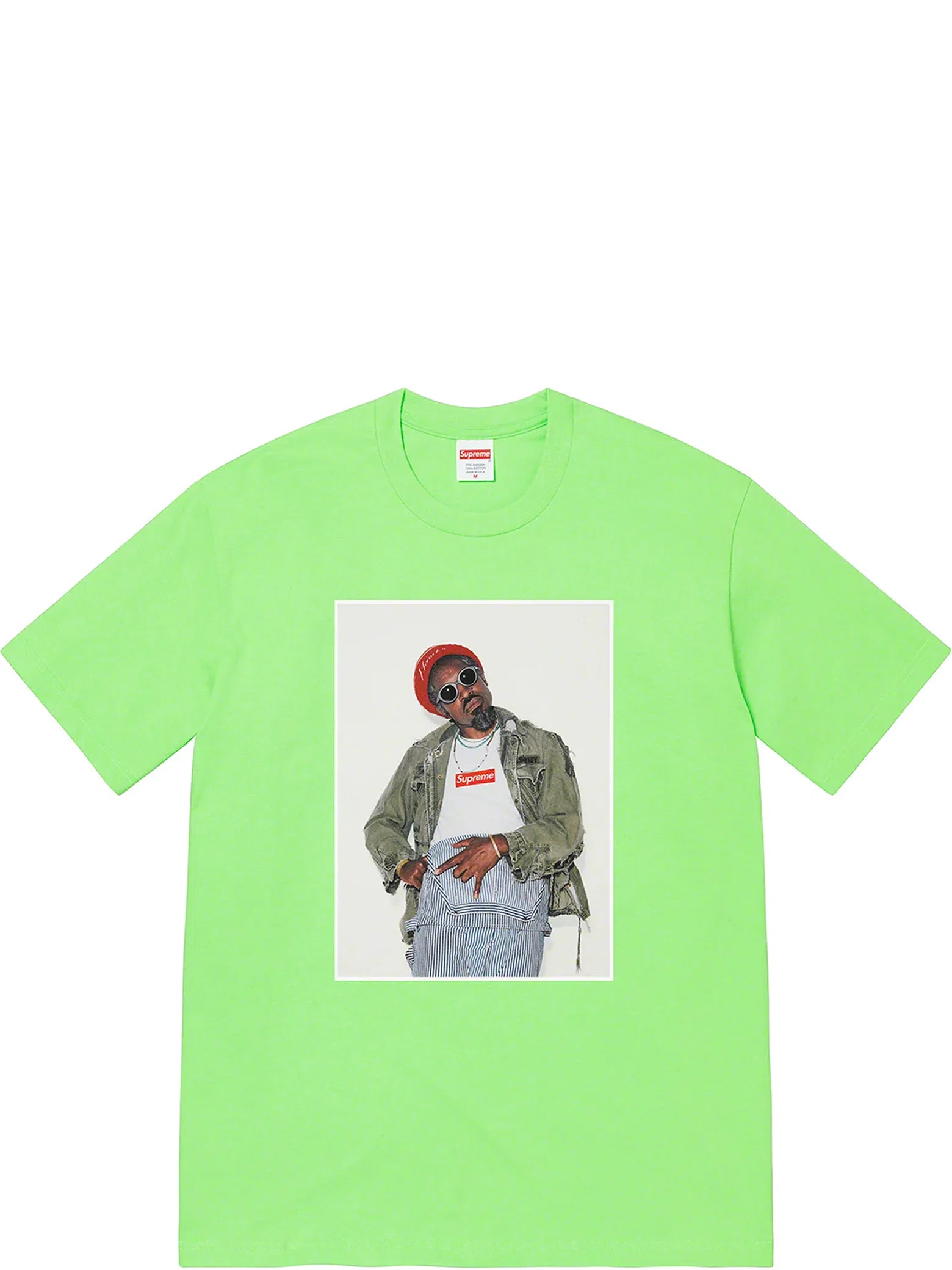Футболки Supreme FW22 Week1 André 3000 Tee "Lime" | Farsel