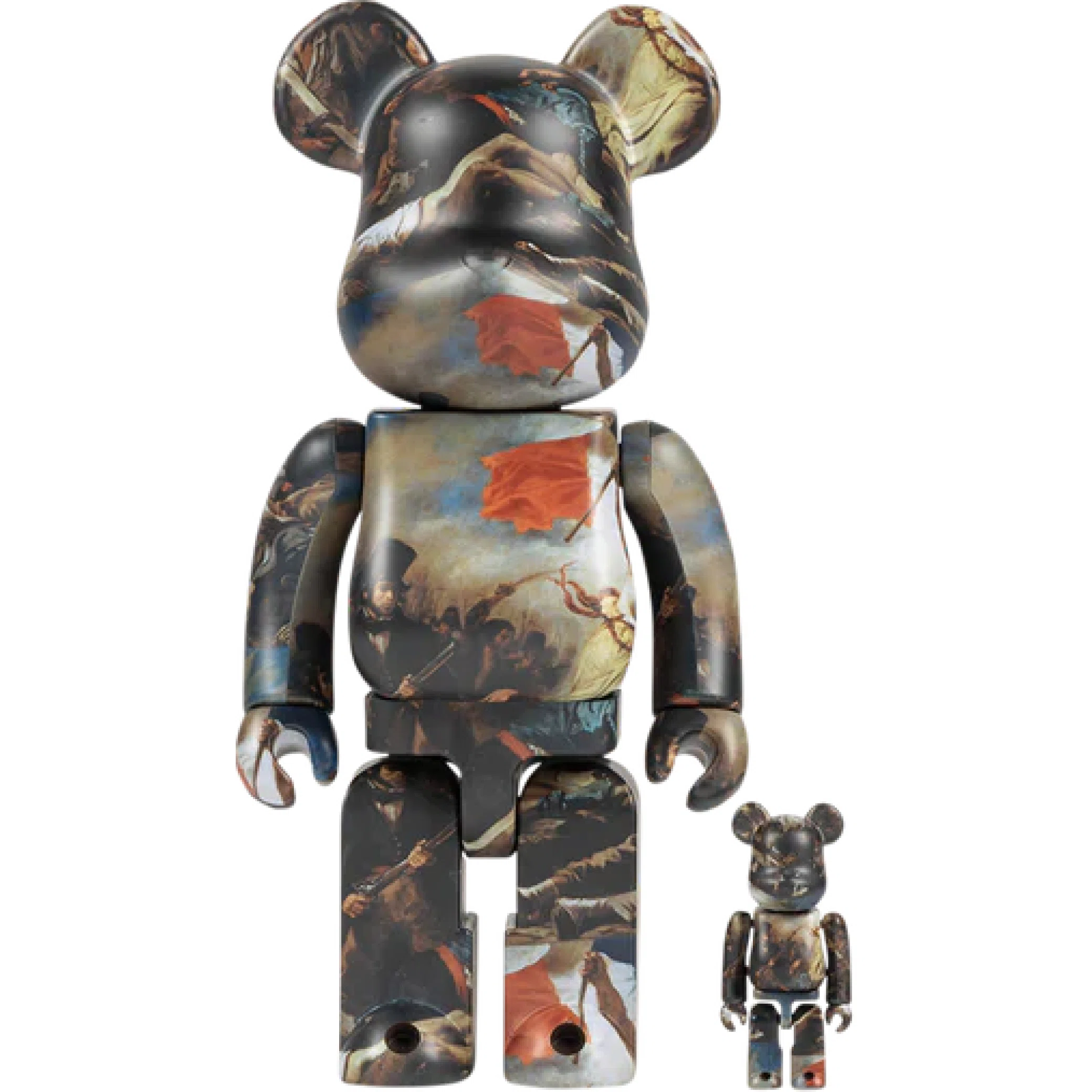  Medicom Toy Bearbrick Eugène Delacroix "Liberty Leading the People - 100% & 400%" | Farsel