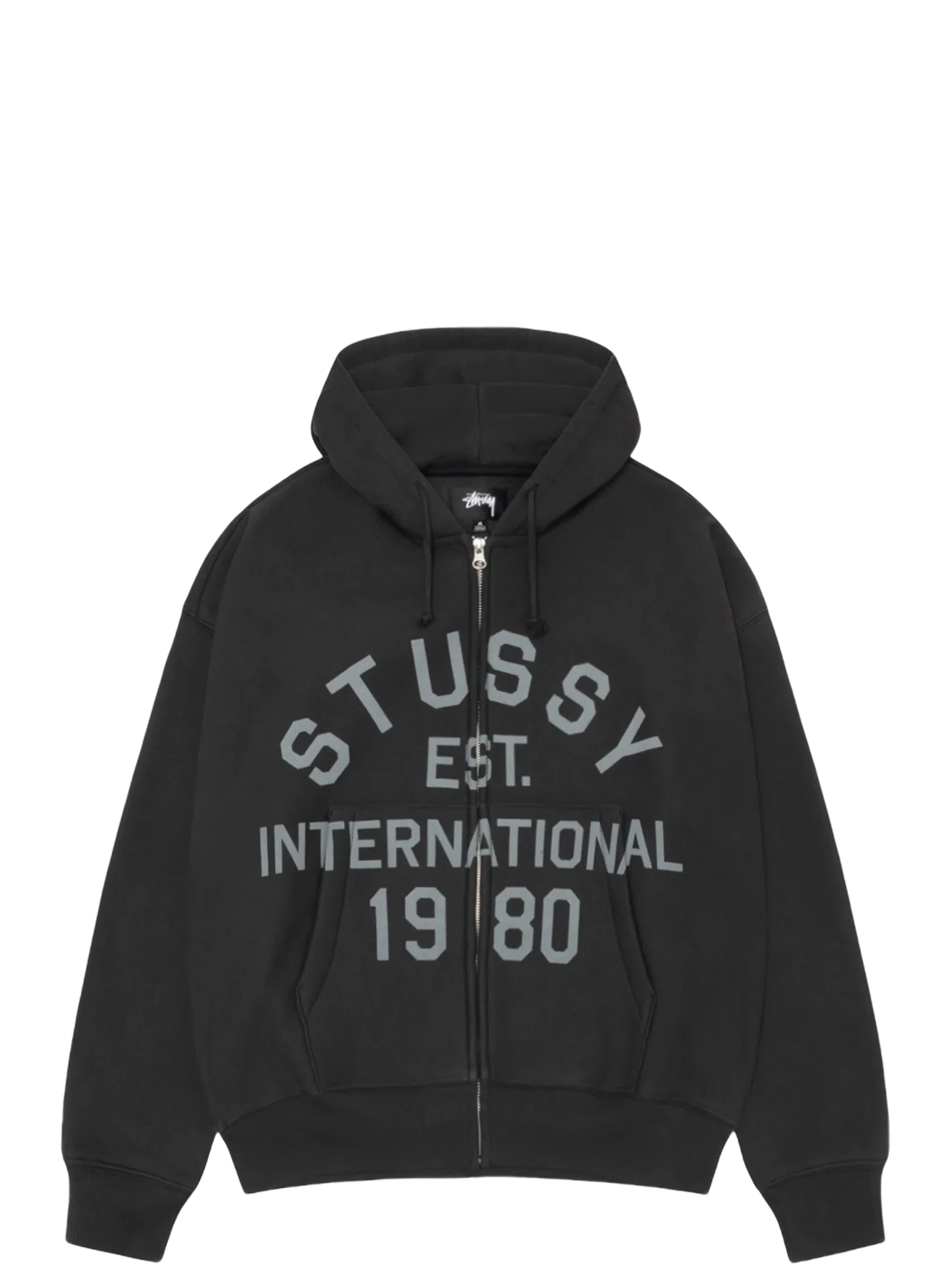 Худи Stussy Established Zip Hoodie "Black" | Farsel