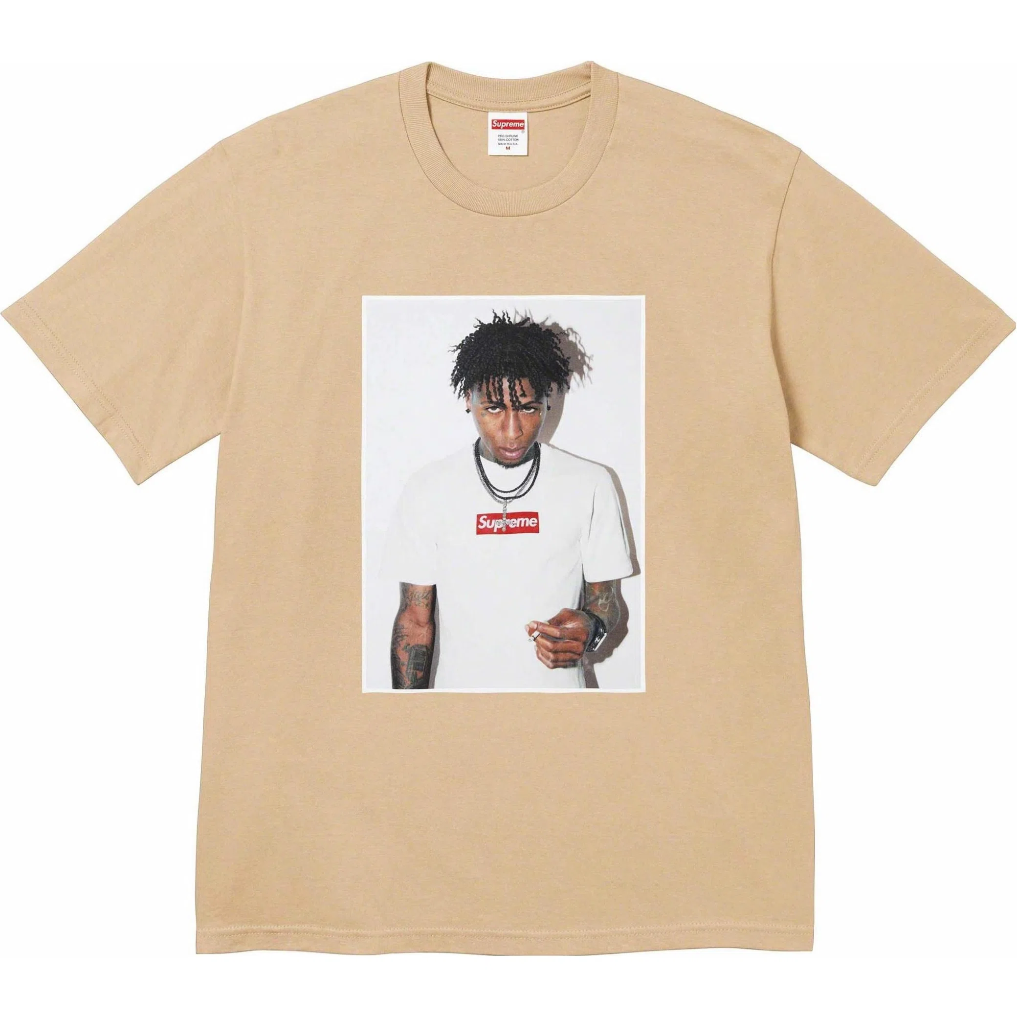 Supreme FW23 WEEK1 NBA YOUNGBOY Tee "Khaki" | Farsel