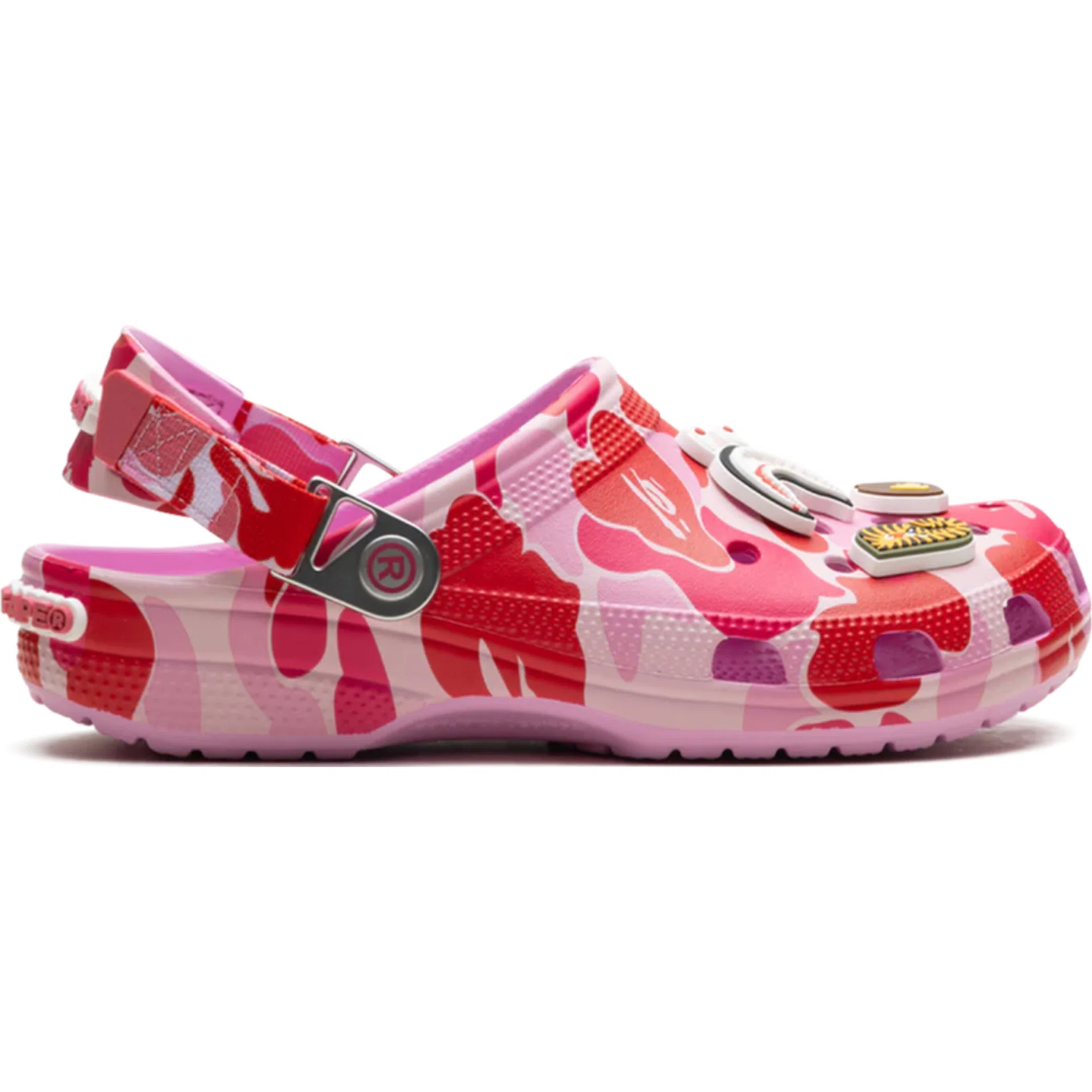  Crocs Classic Clog A Bathing Ape ABC "Camo Pink" | Farsel