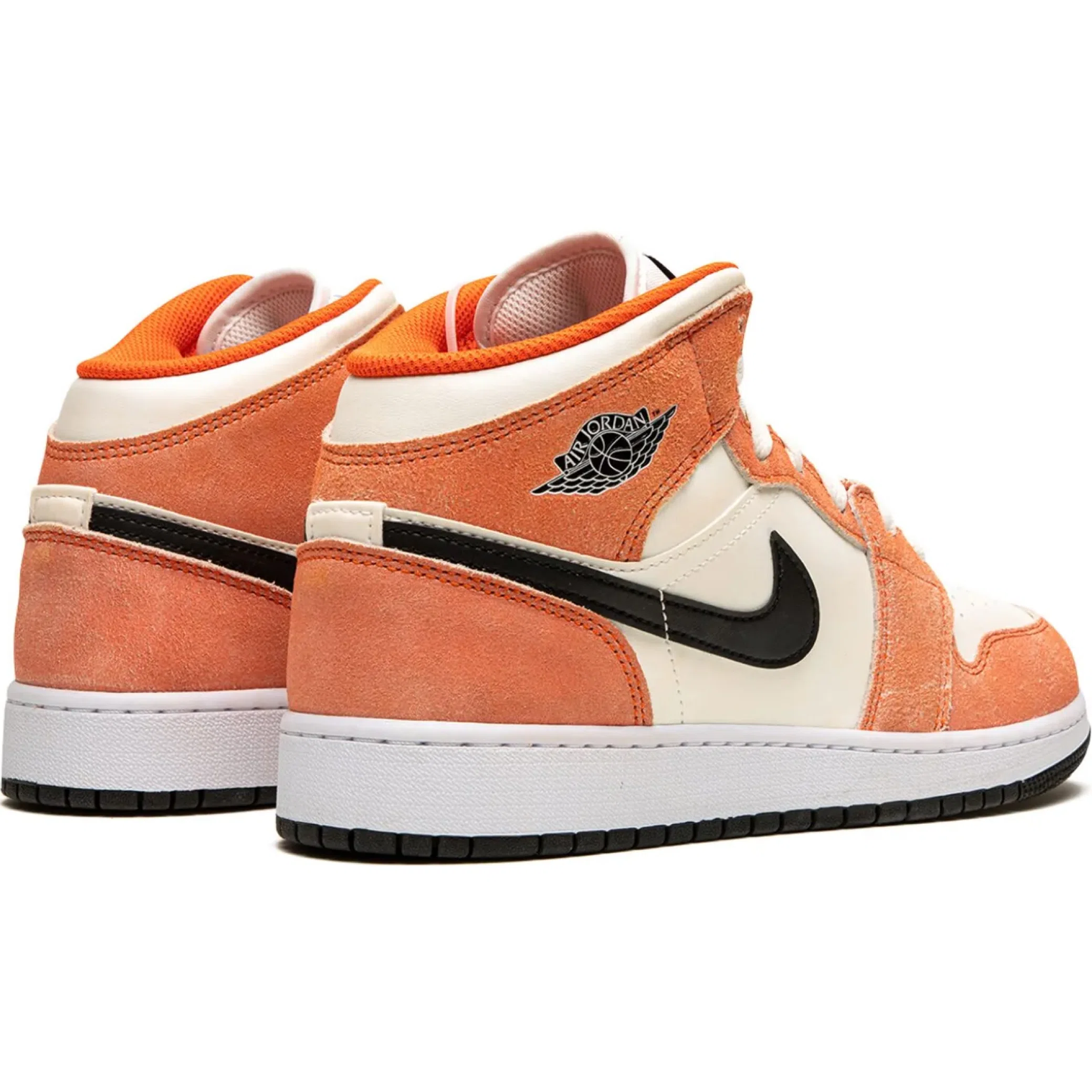  Nike Air Jordan 1 Mid SE GS "Orange Suede" | Farsel