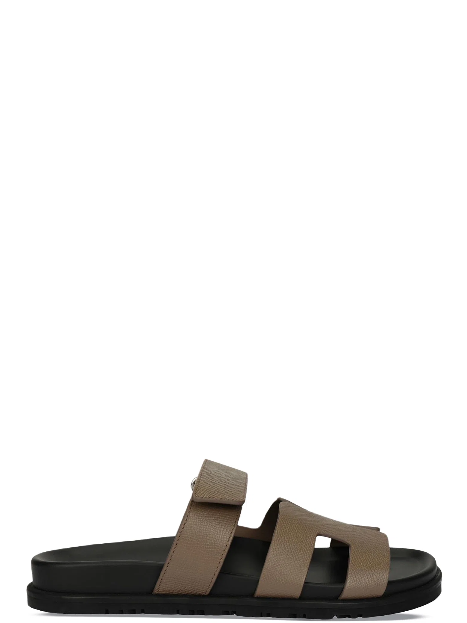 Сланцы Hermes Chypre Sandal "Etoupe Calfskin Leather" | Farsel
