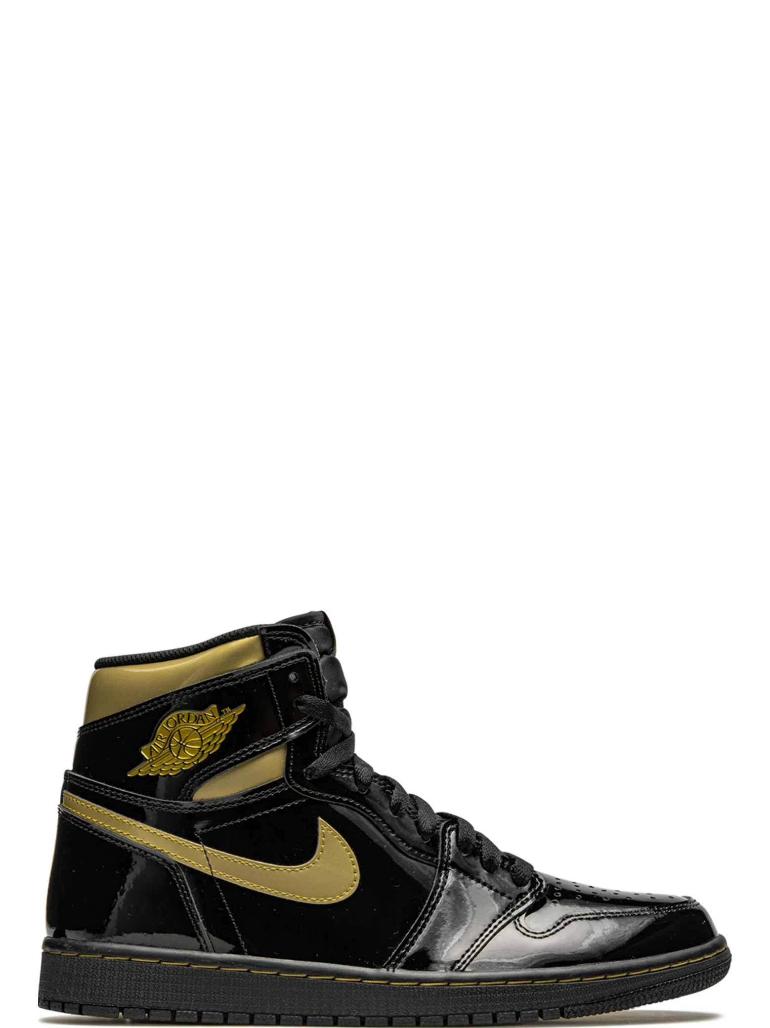 Кроссовки Nike Air Jordan 1 Retro High "Black Metallic Gold" | Farsel