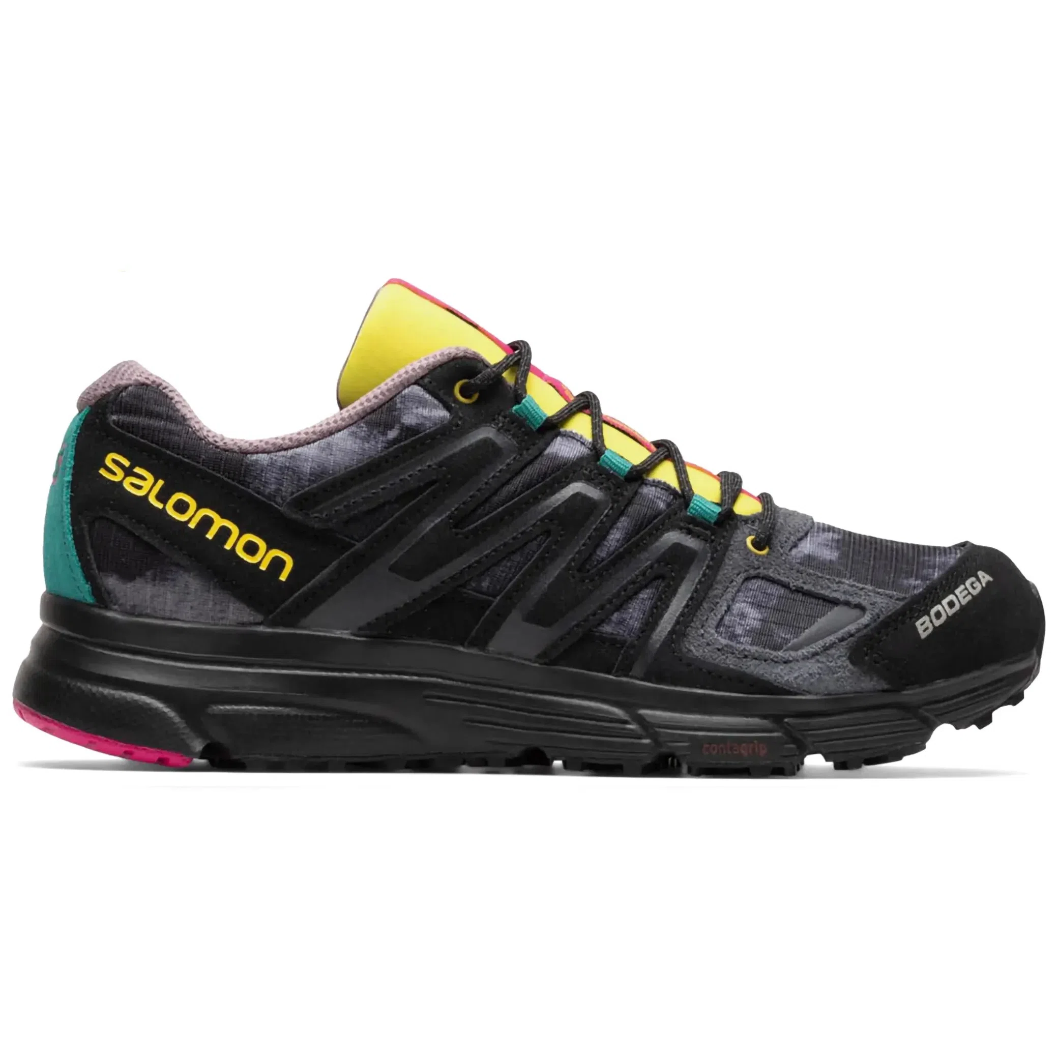 Кроссовки Salomon Bodega x X-Mission 4 Suede "Black Yellow" | Farsel