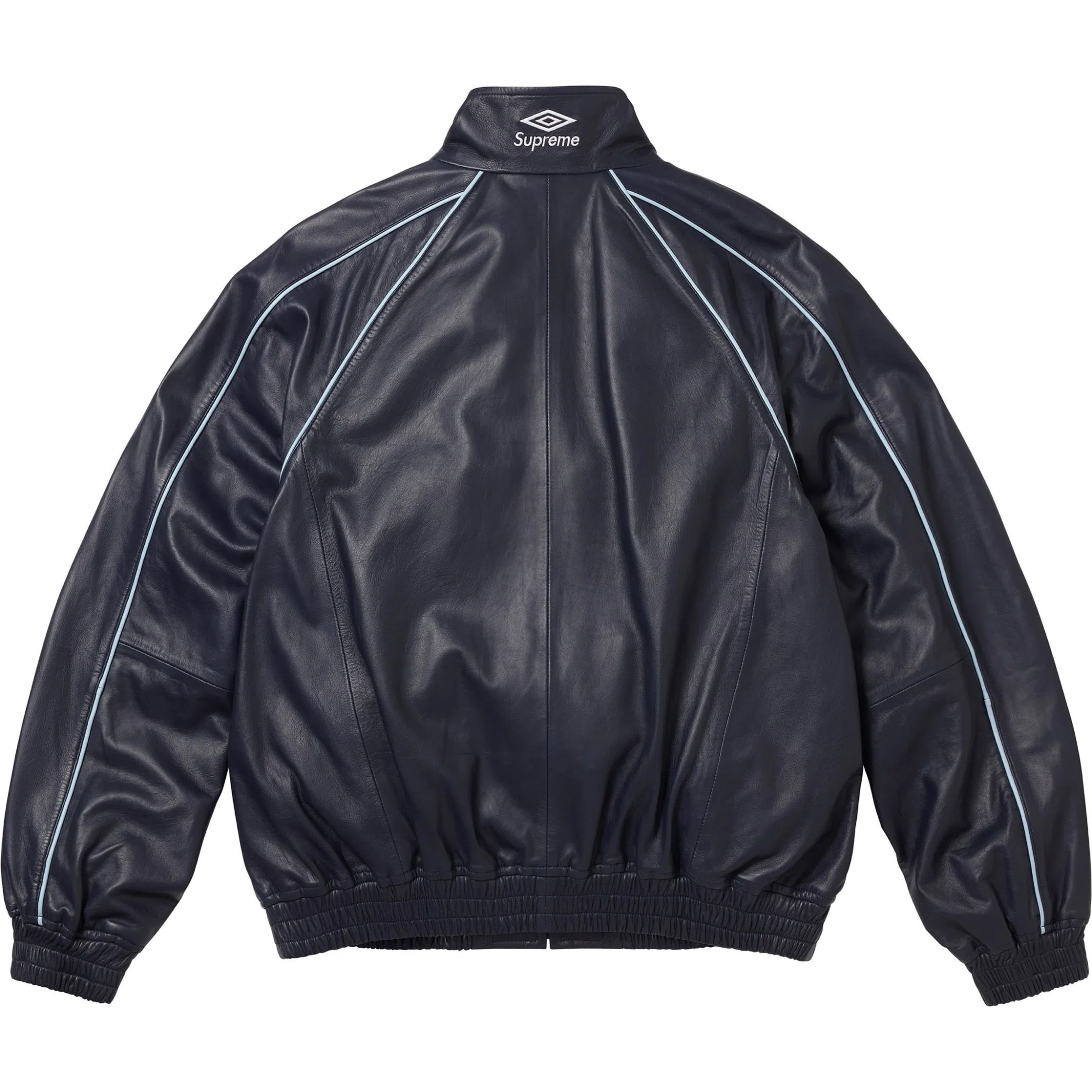  Supreme FW25 Umbro Leather Track Jacket "Navy" | Farsel