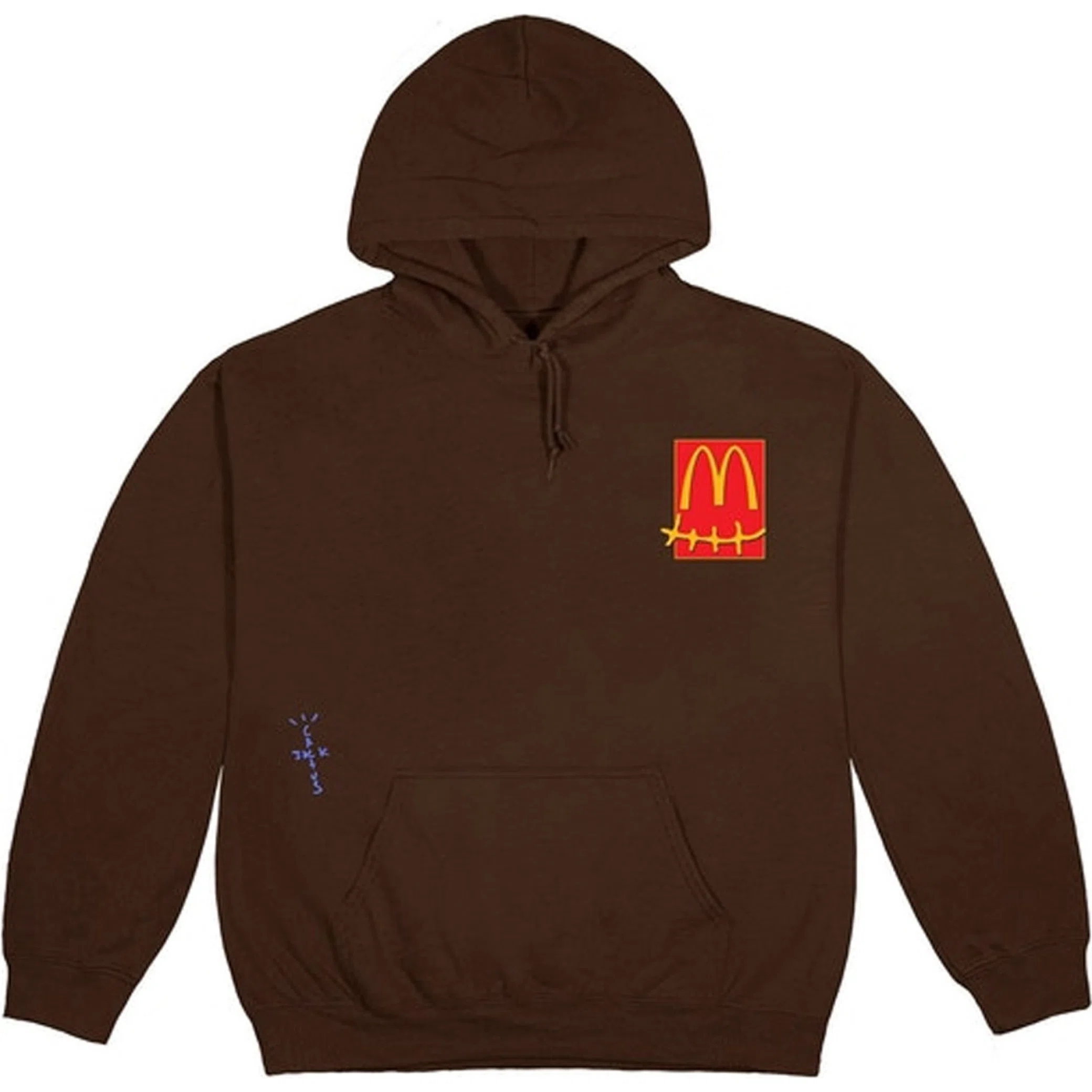  Travis Scott FW20 McDonald's Cactus Pack Sticker Hoodie "Brown" | Farsel