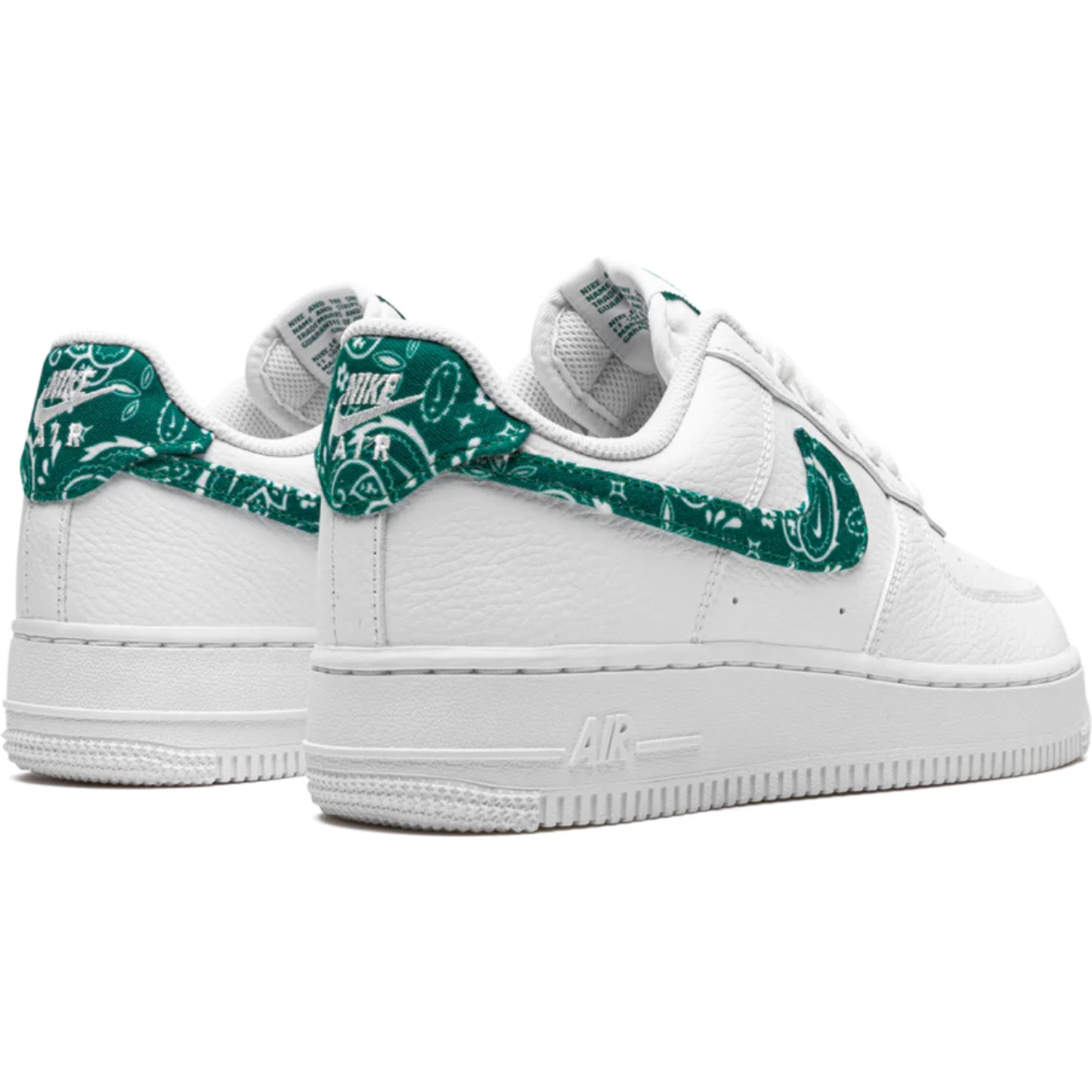  Nike Air Force 1 Low '07 Essential WMNS "White Green Paisley" | Farsel
