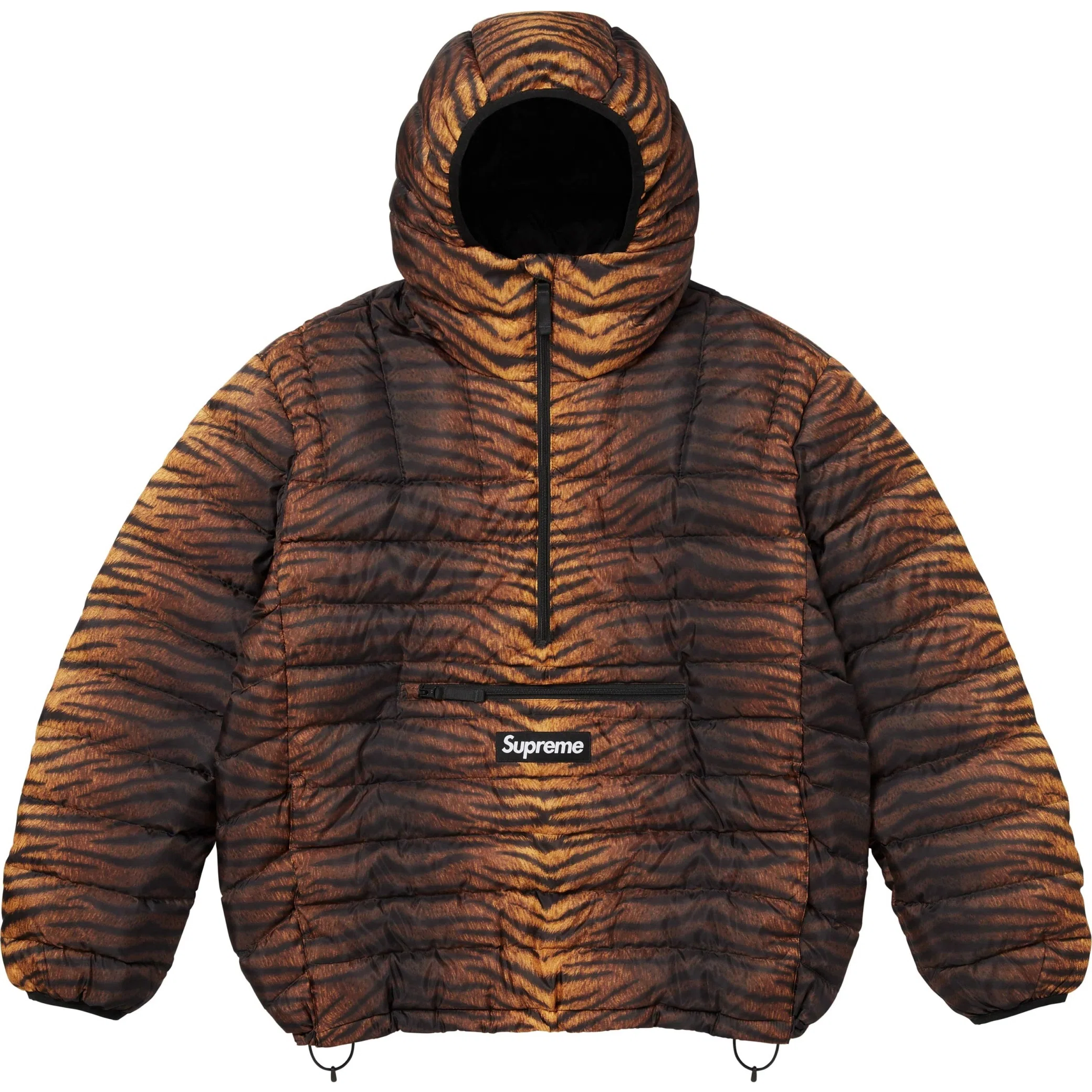  Supreme FW25 Micro Down Half Zip Hooded Pullover "Tiger" | Farsel