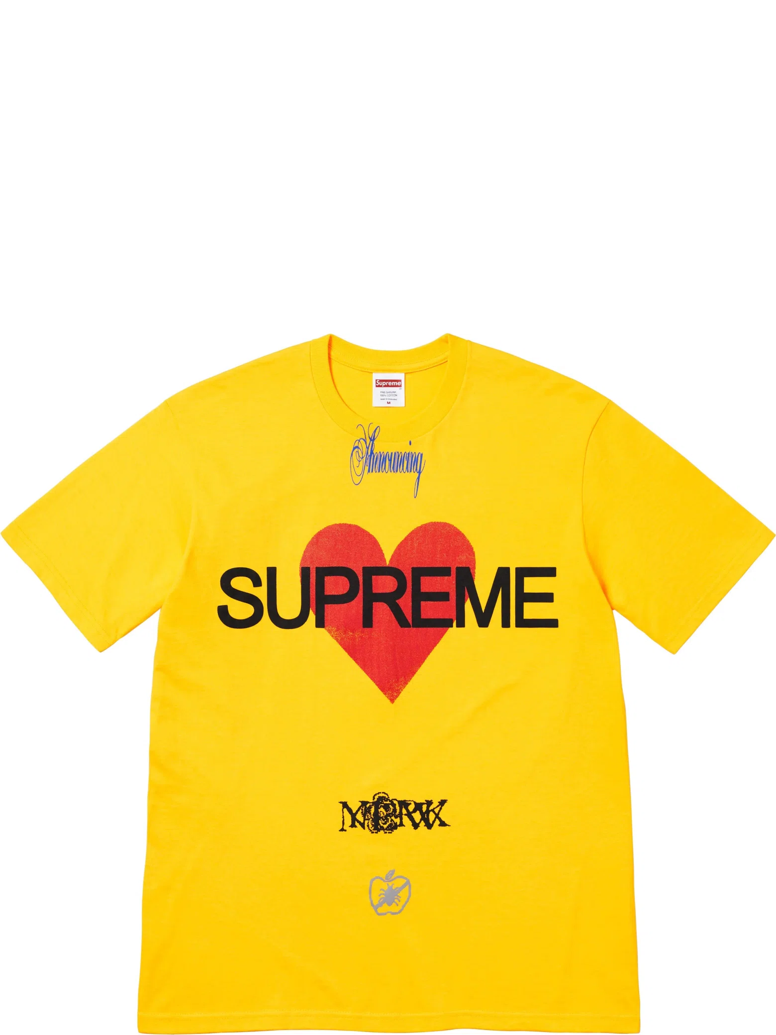 Футболки Supreme SS25 Announcing Tee "Yellow" | Farsel