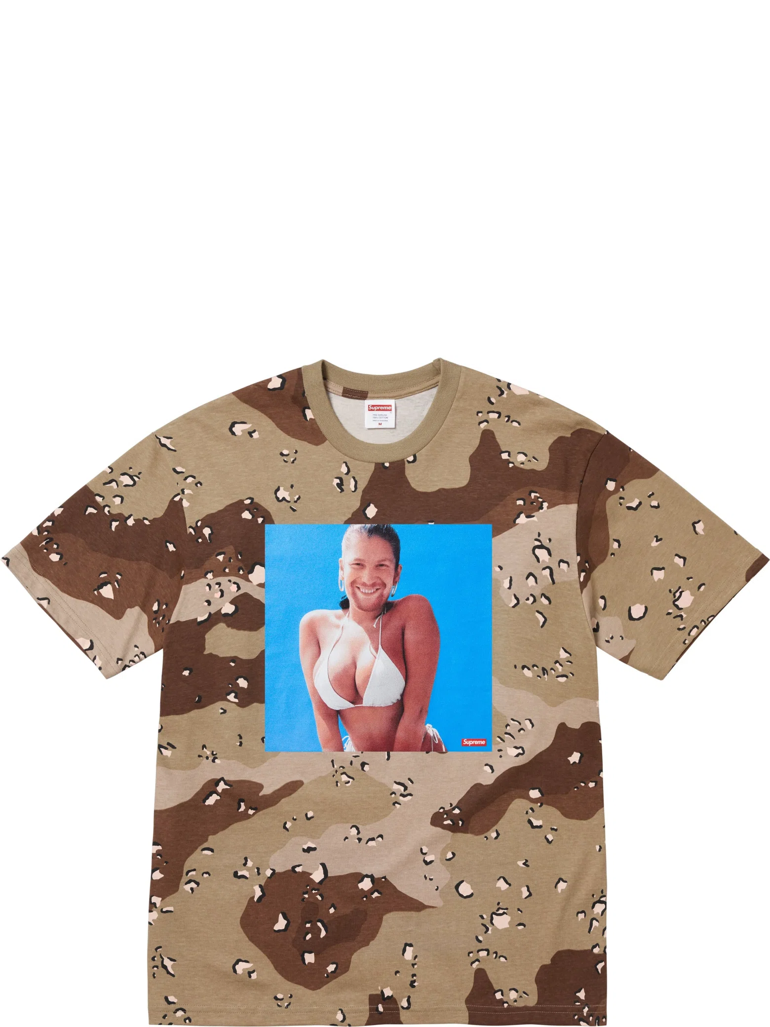 Футболки Supreme SS25 Aphex Twin Windowlicker Week1 Tee "Chocolate Chip Camo" | Farsel