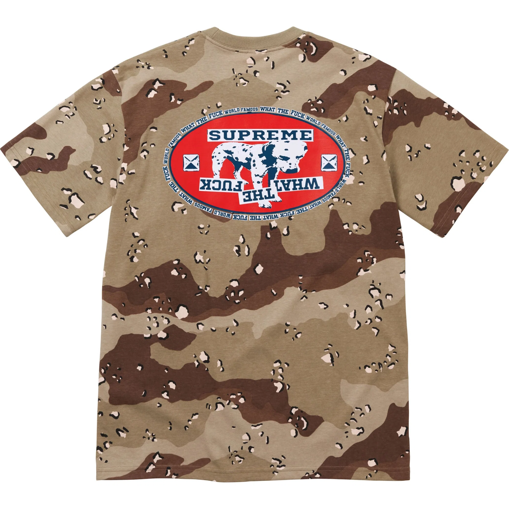 Футболки Supreme SS25 Dalmatian Tee "Chocolate Chip Camo" | Farsel