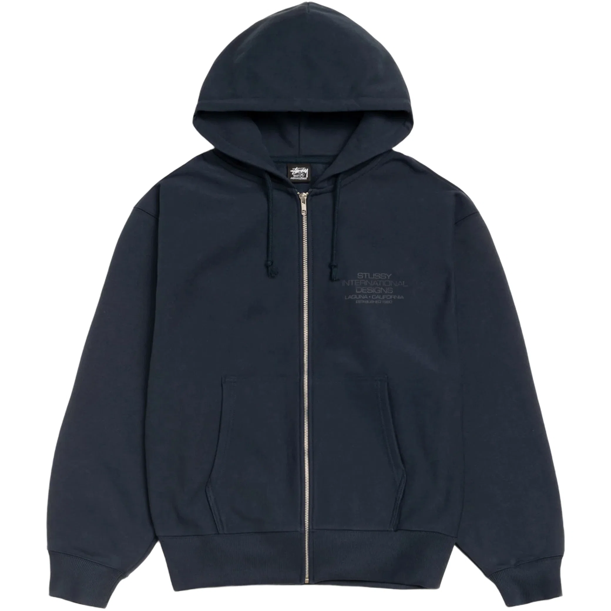 Худи Stussy International Designs Zip Hoodie "Navy" | Farsel